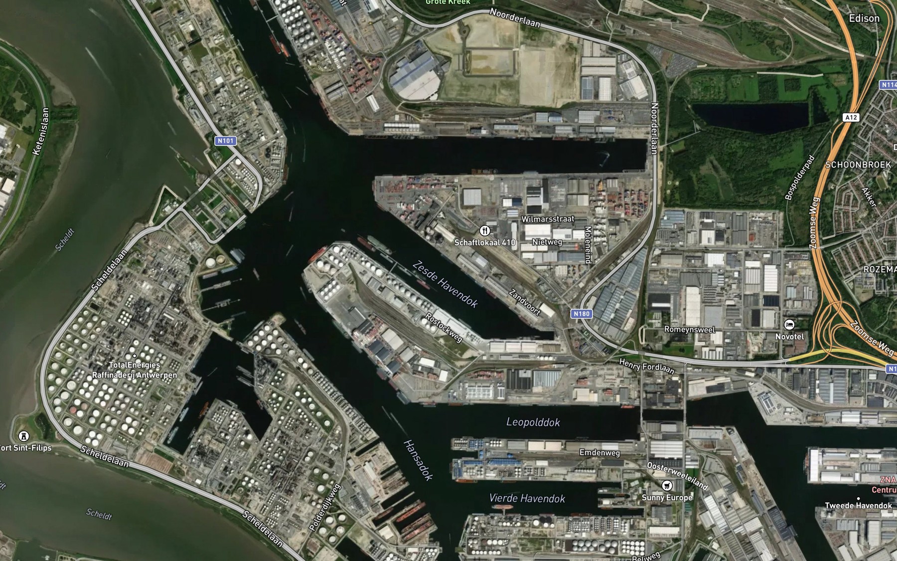 Satellite map of the Zesde Havendok