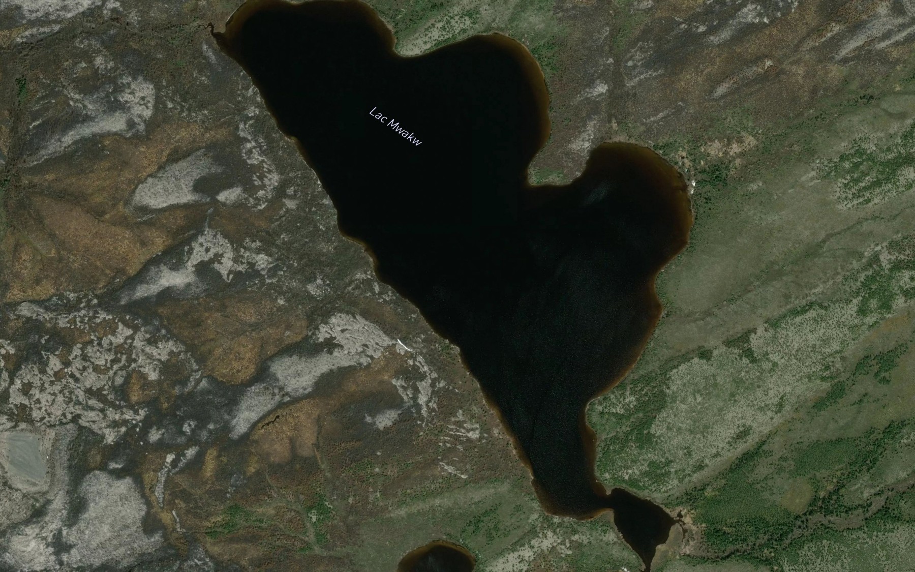 Satellite map of the Lac Mwakw