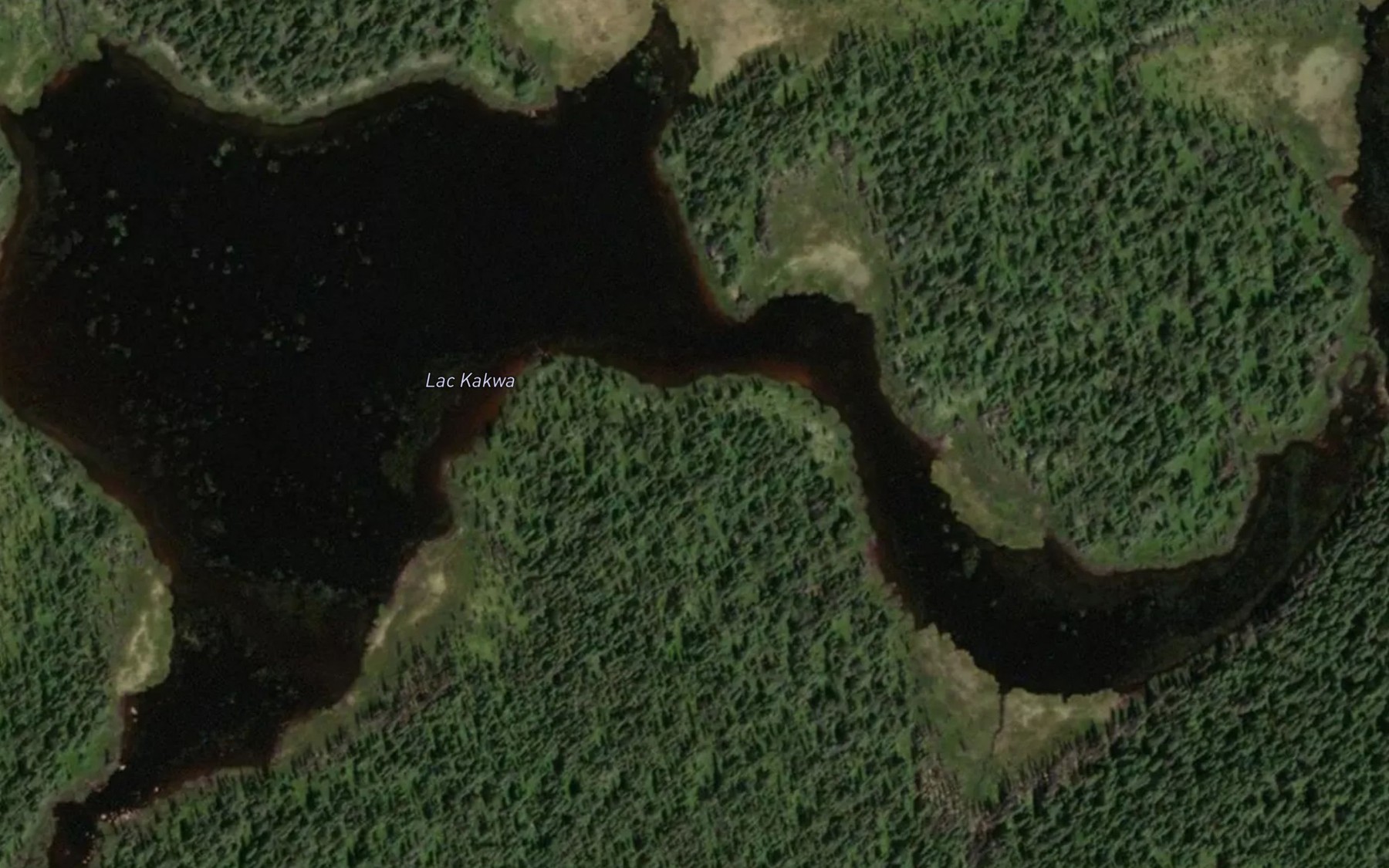 Satellite map of the Lac Kakwa