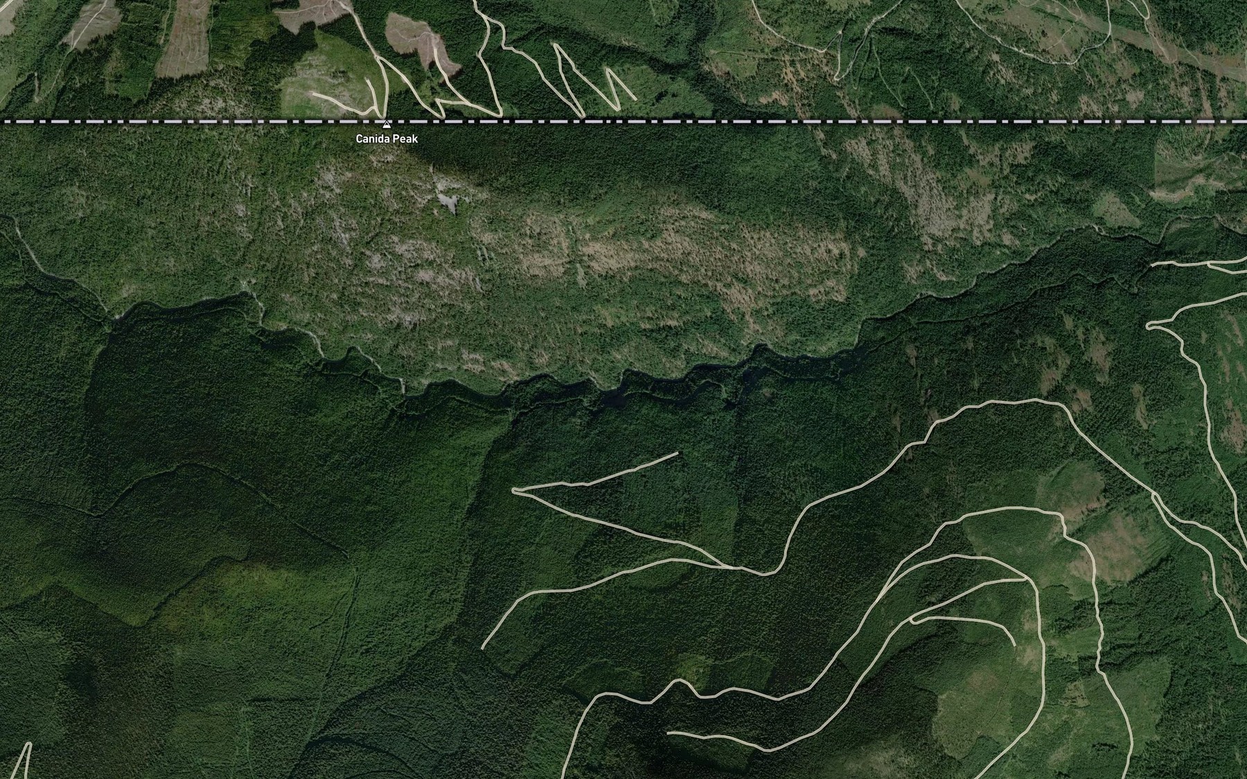 Satellite map of the Italian Creek