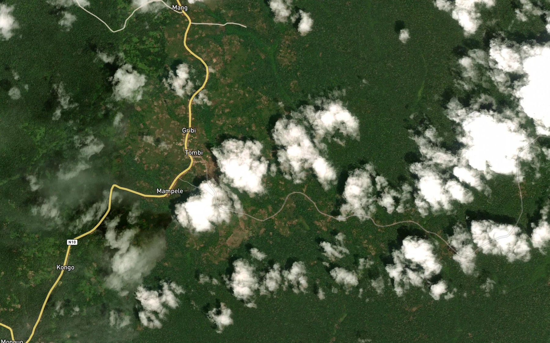 Satellite map of the Sielele