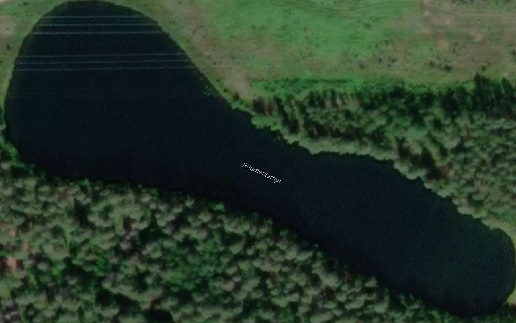 Satellite map of the Ruumenlampi
