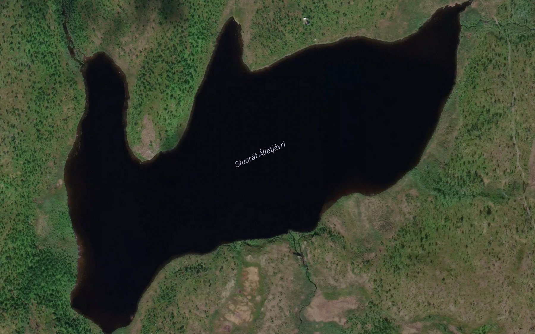 Satellite map of the Alletjavri,stuorat