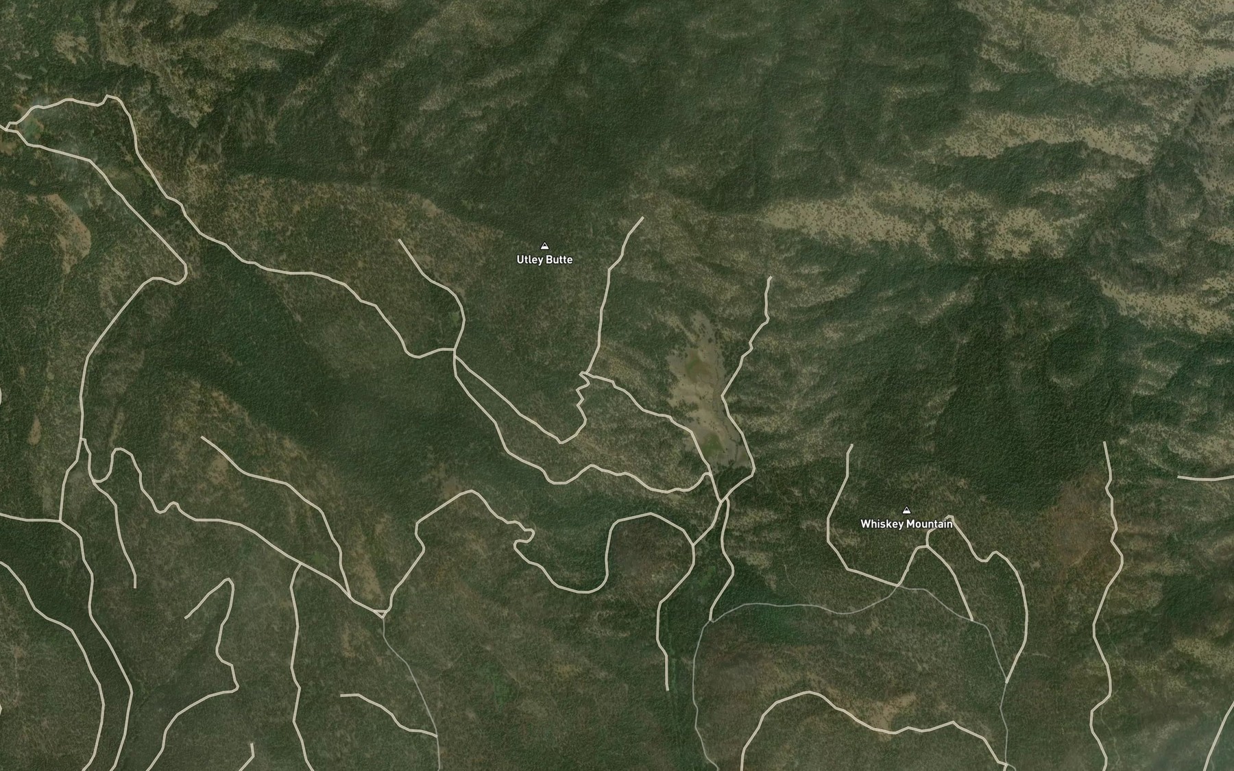 Satellite map of the Whiskey Spring