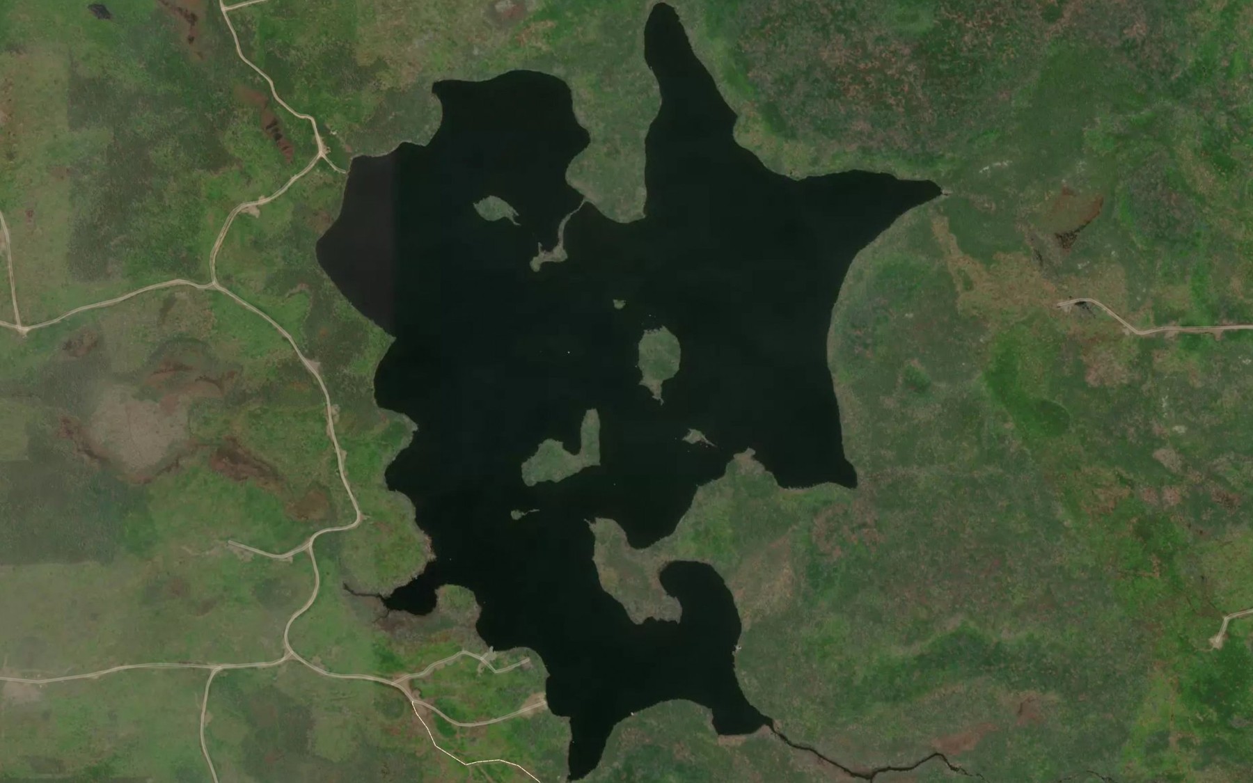 Satellite map of the Abbiecombec Lake