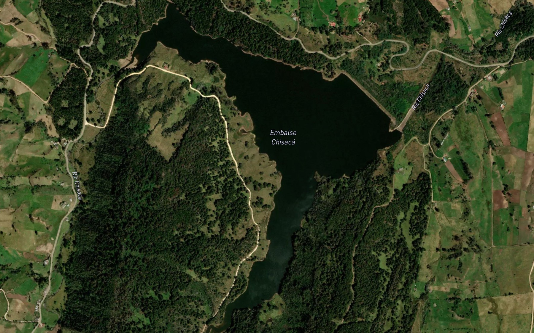 Satellite map of the Embalse El Hato
