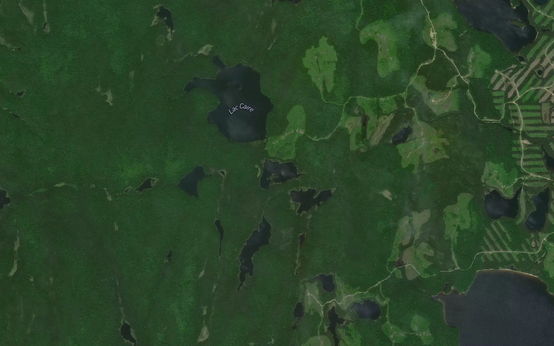 Satellite map of the Lac Kasasiki Minictikowok