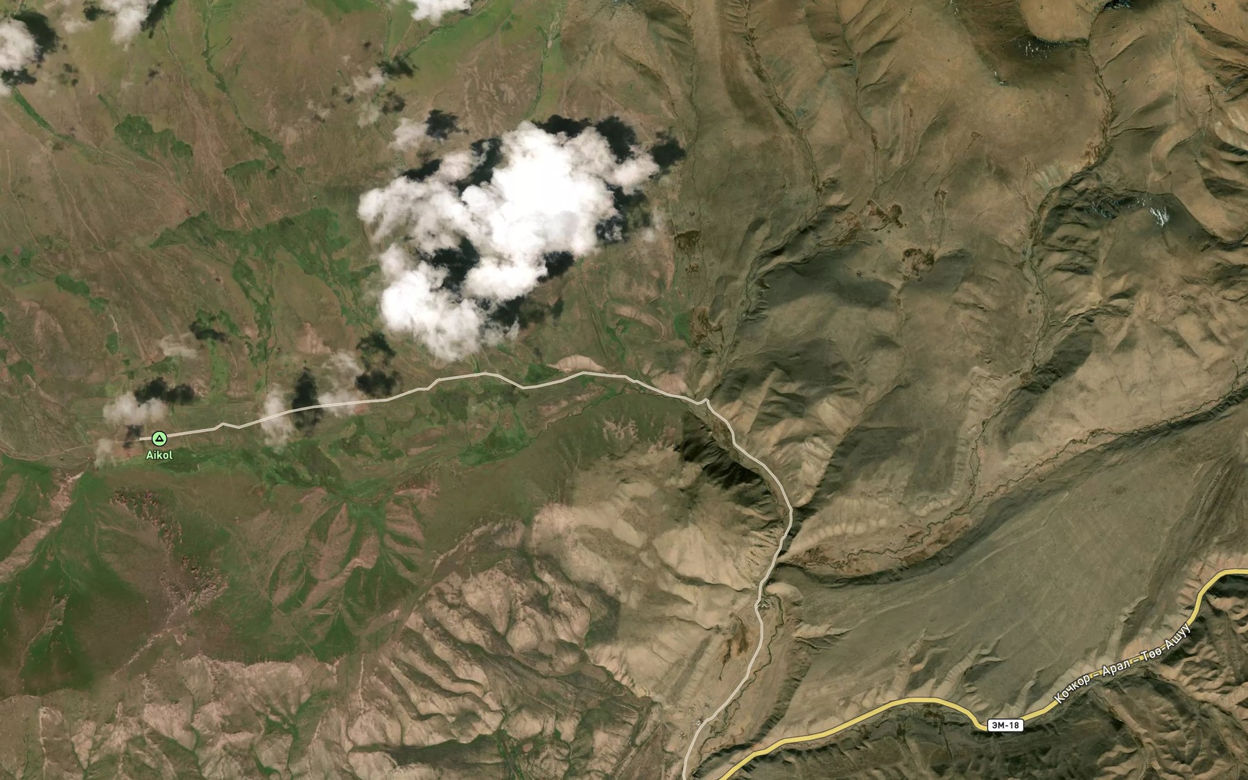 Satellite map of the Oktorkoy