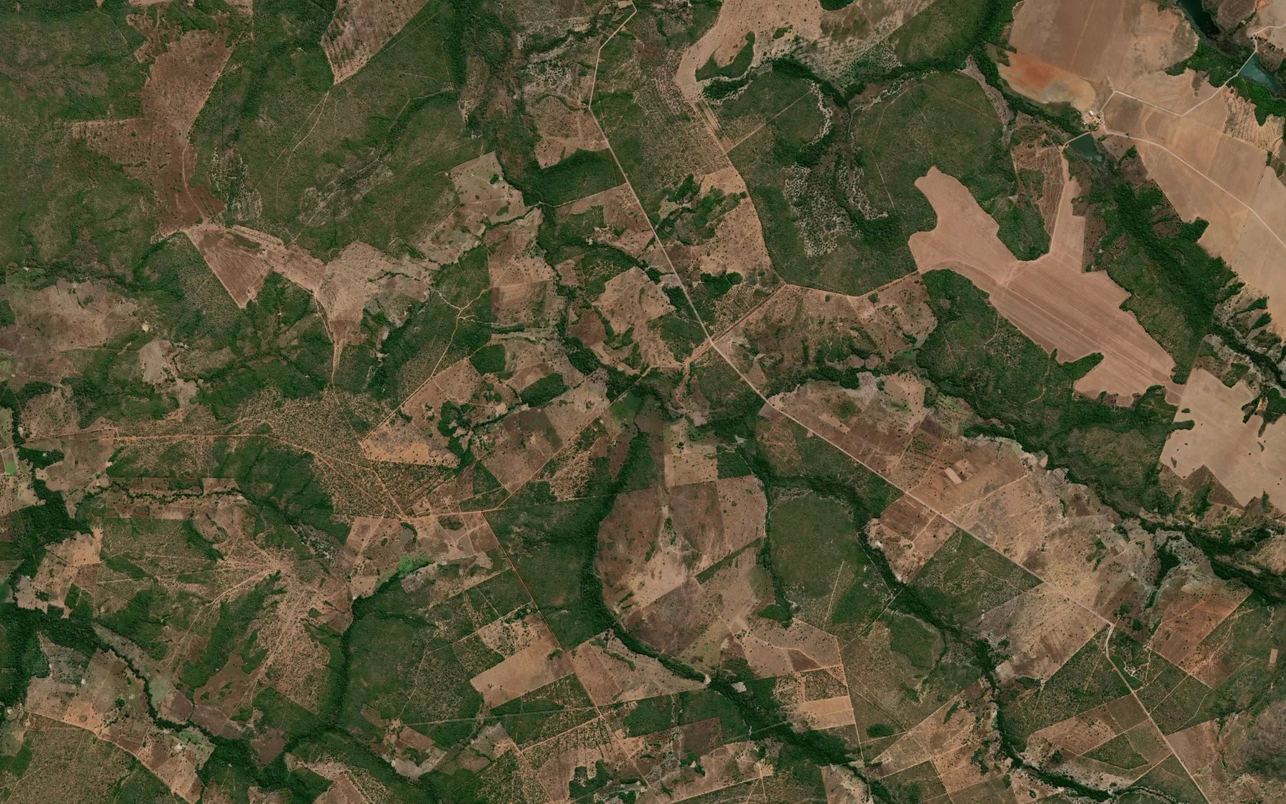 Satellite map of the Corrego da Ferrugem