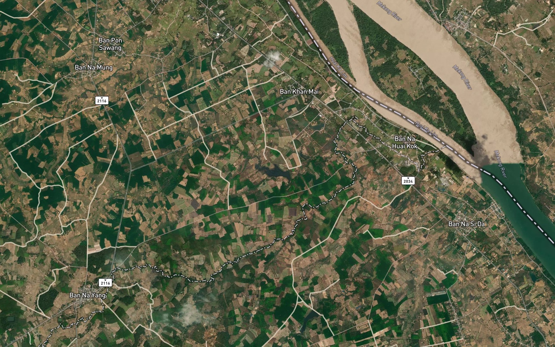 Satellite map of the Ang Kep Nam Pracha Asa