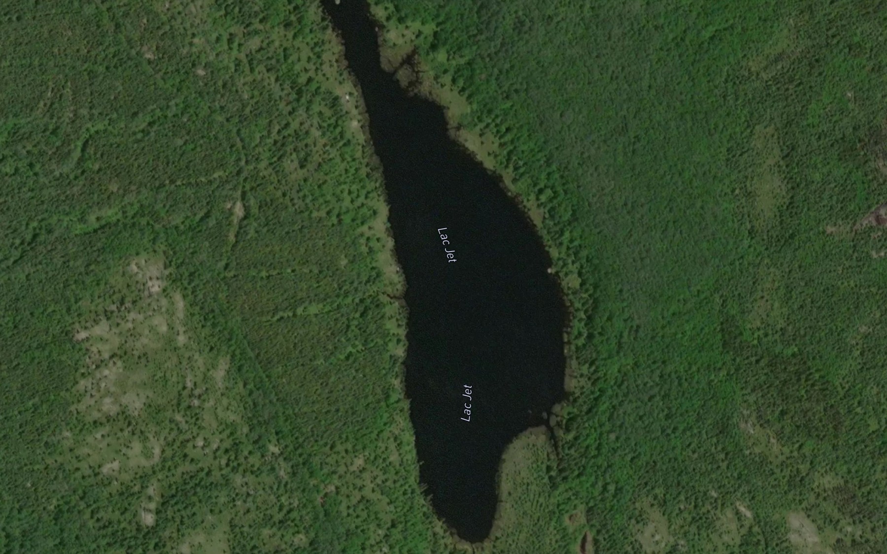 Satellite map of the Lac Jet
