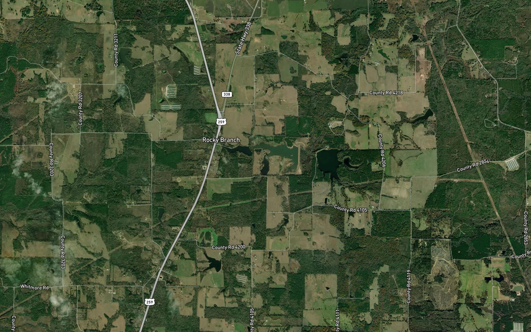 Satellite map of the Jerome Wolfson Lake