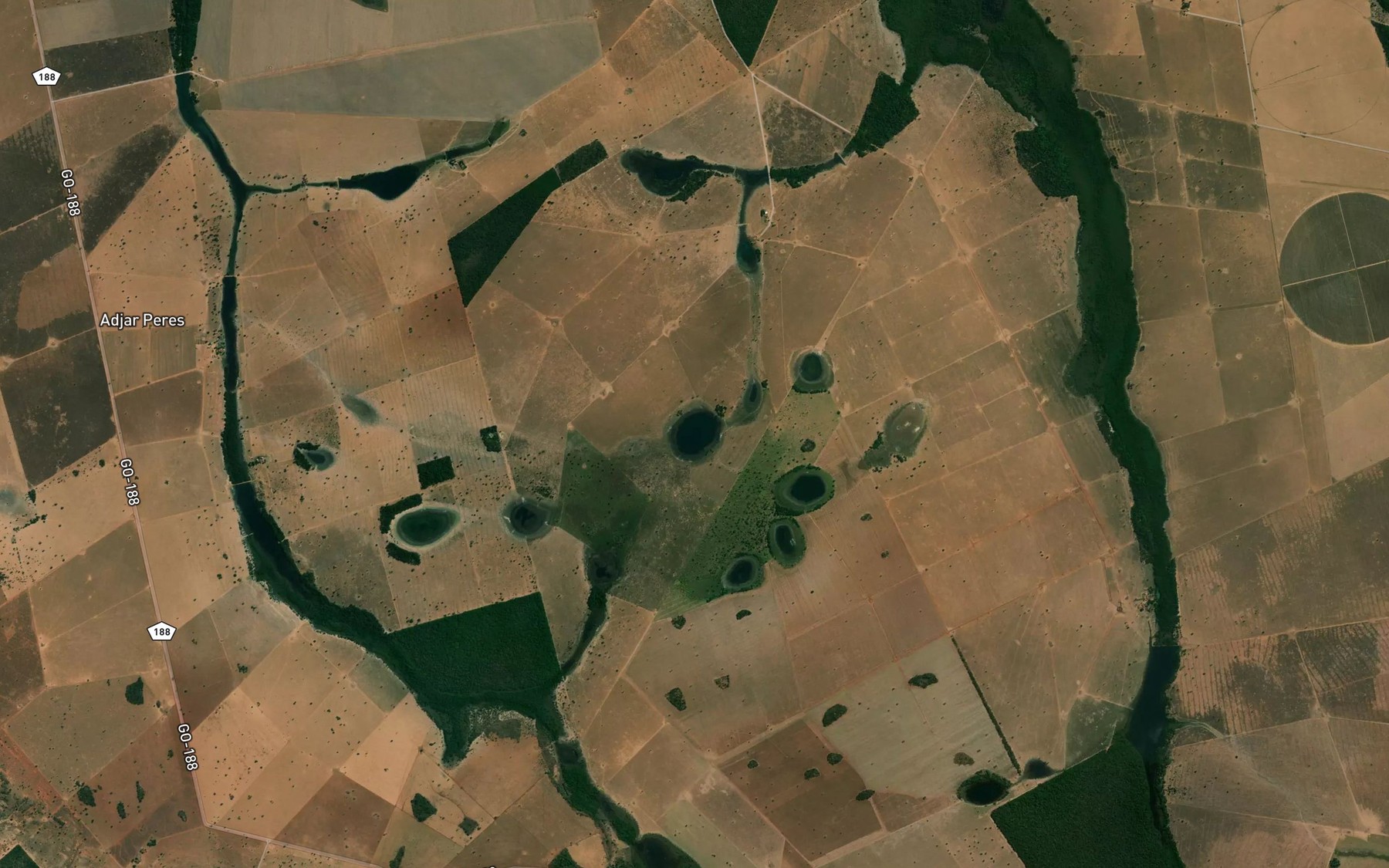 Satellite map of the Lagoa do Buriti