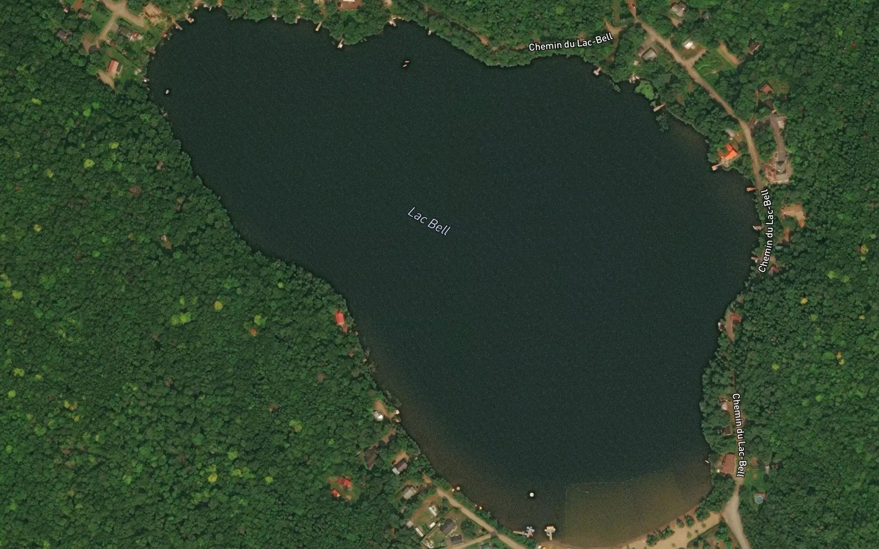 Satellite map of the Lac Bell