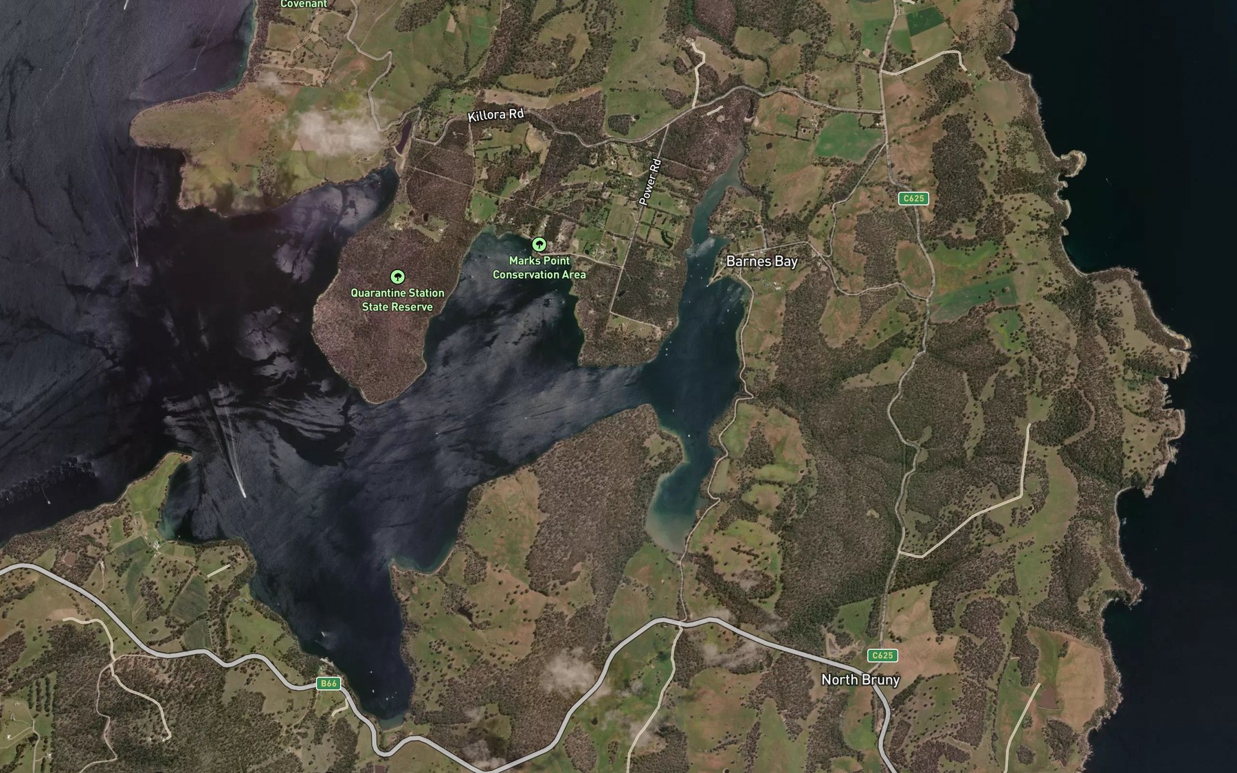 Satellite map of the Duckpond