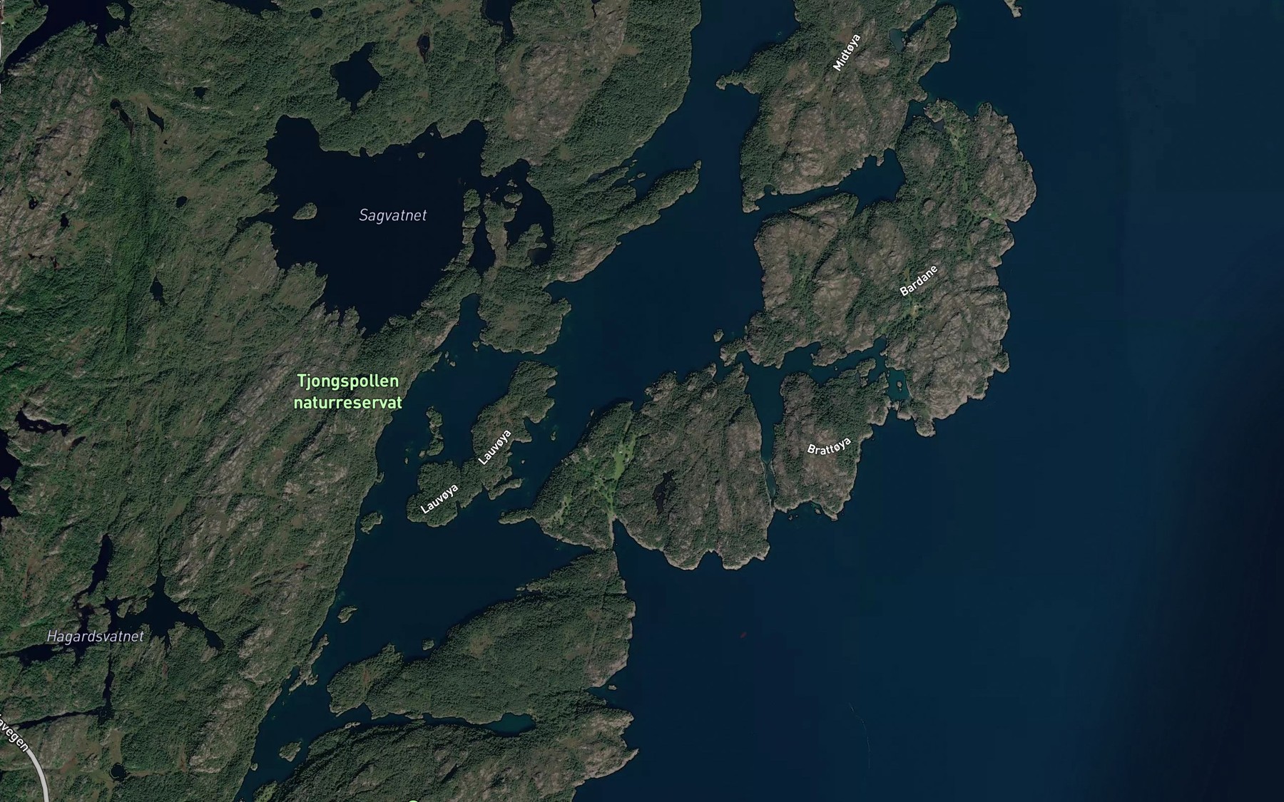 Satellite map of the Nordavika