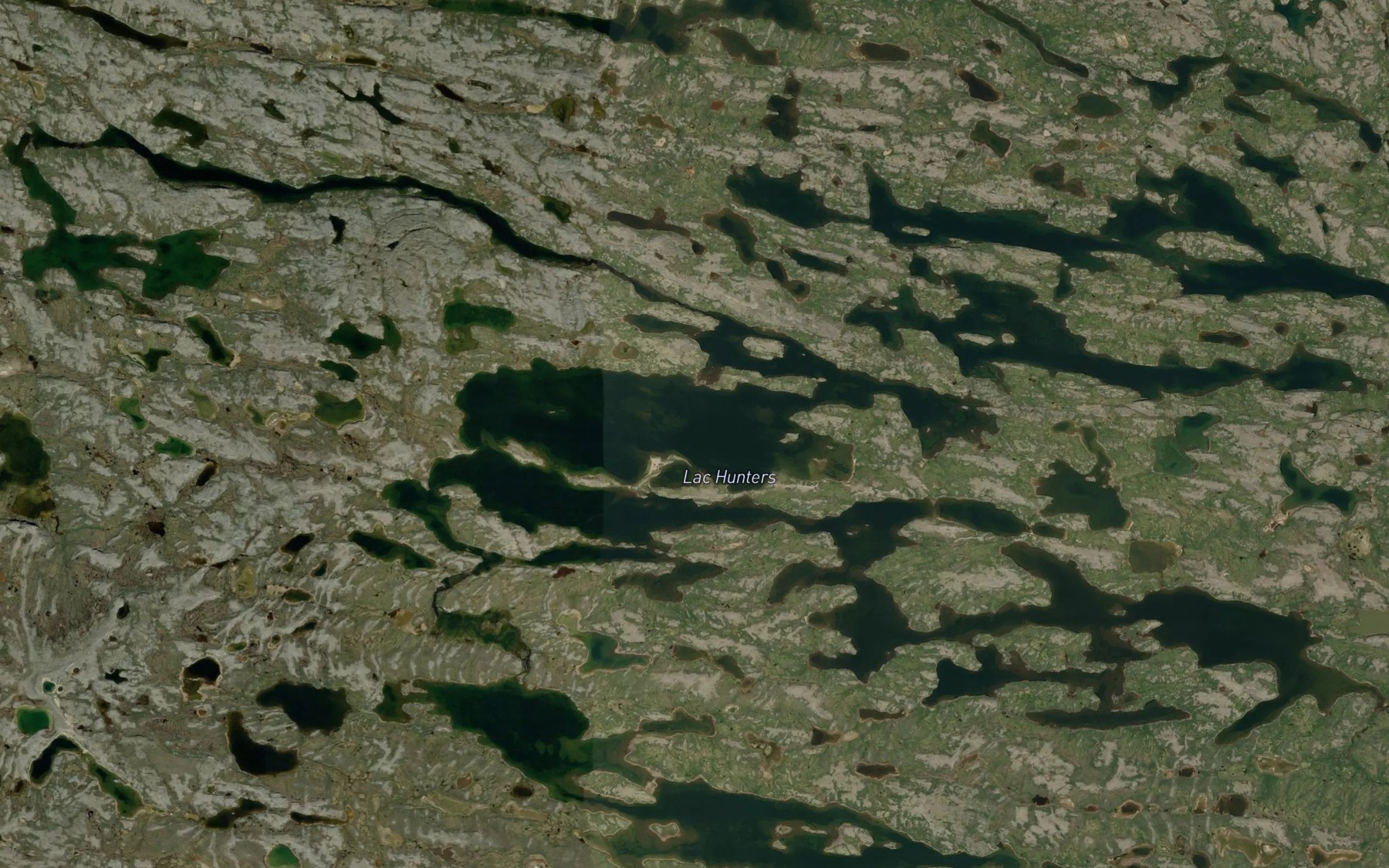 Satellite map of the Lac Hunters