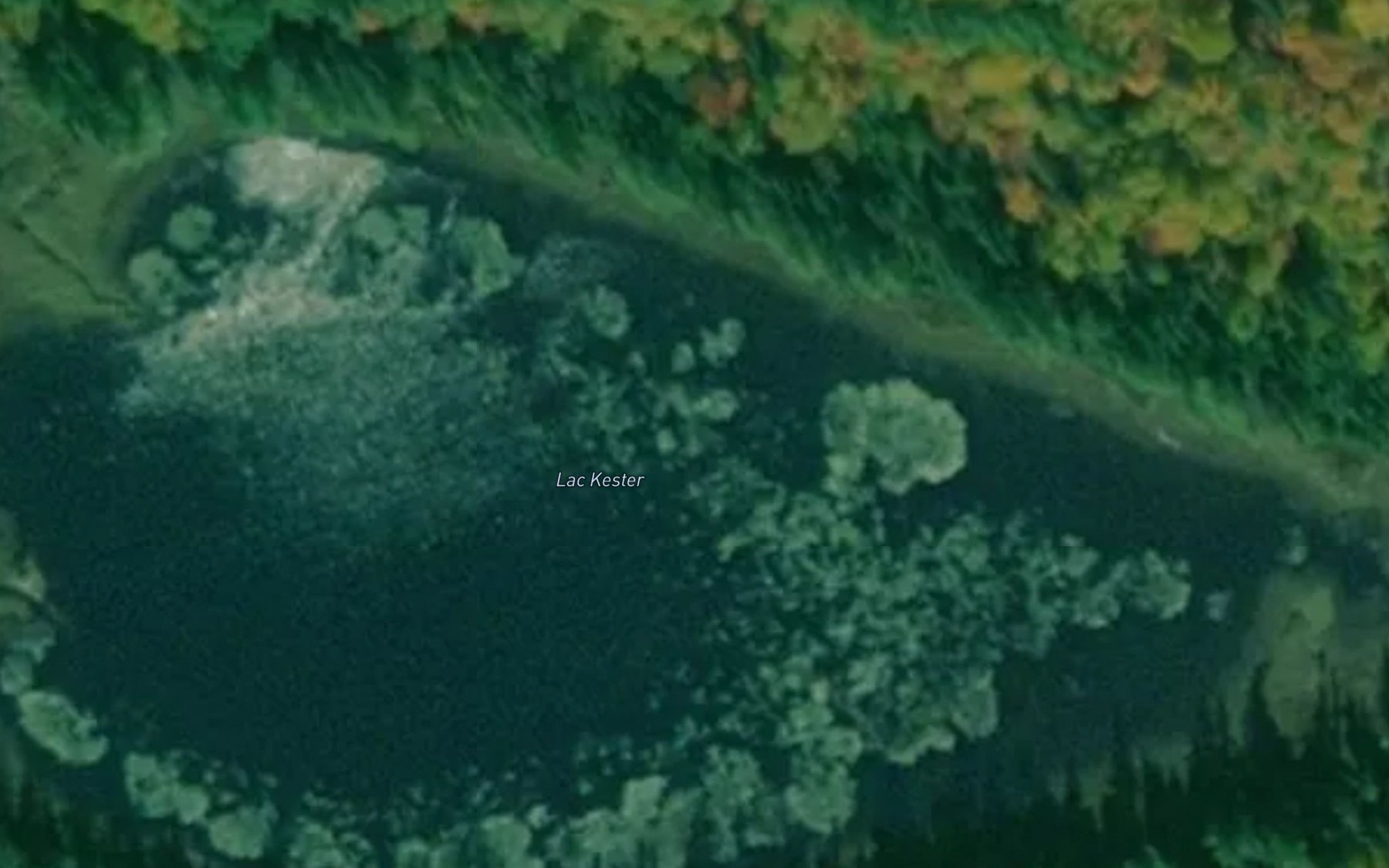 Satellite map of the Lac Kester