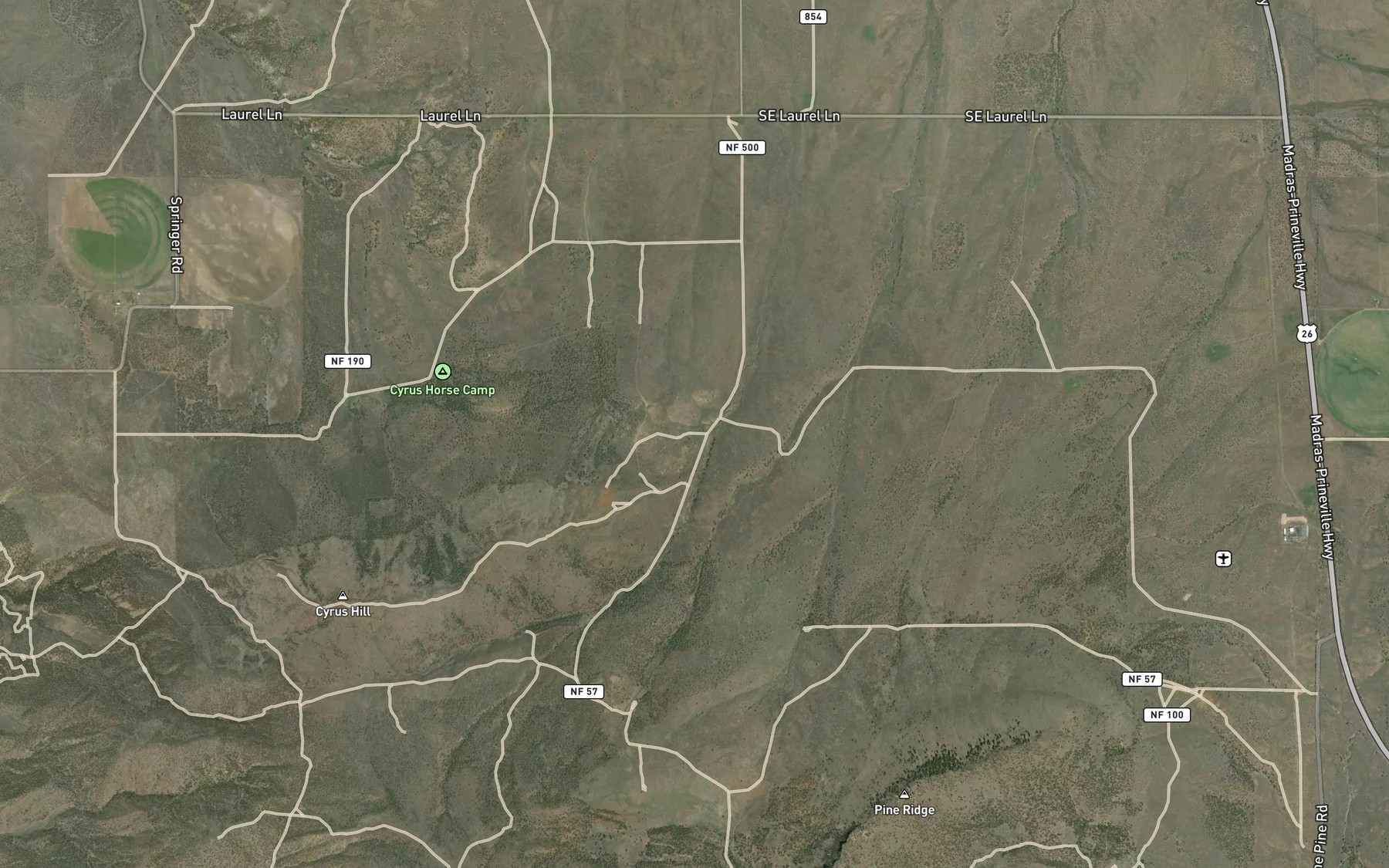 Satellite map of the Lithgow Spring