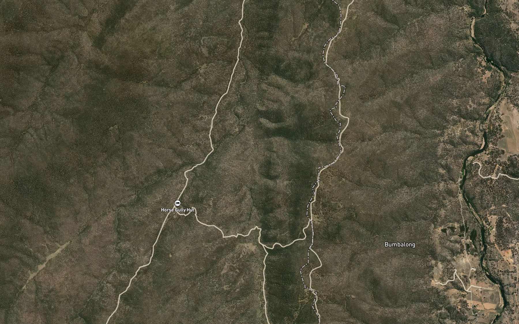 Satellite map of the Left Hand Creek