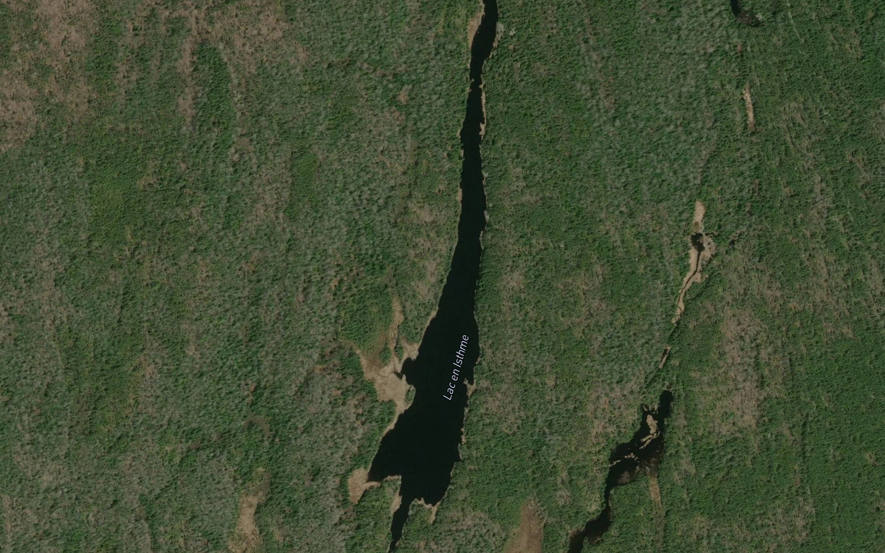 Satellite map of the Lac en Isthme