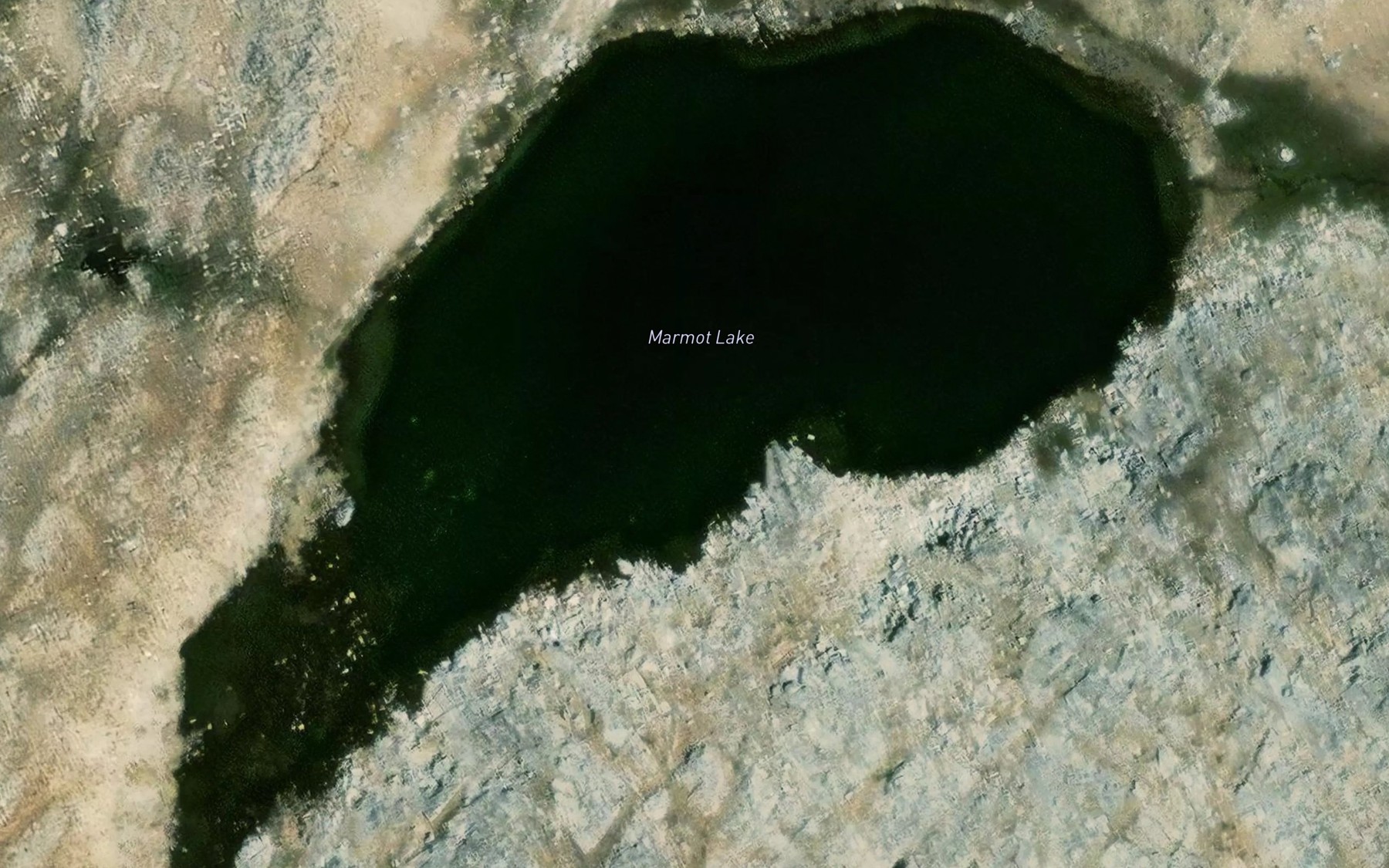 Satellite map of the Marmot Lake