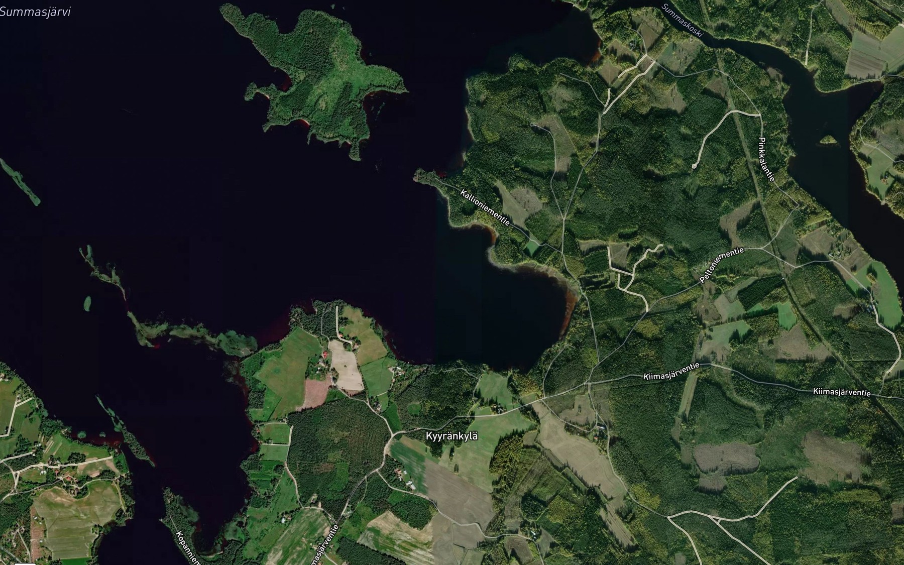 Satellite map of the Talvilahti