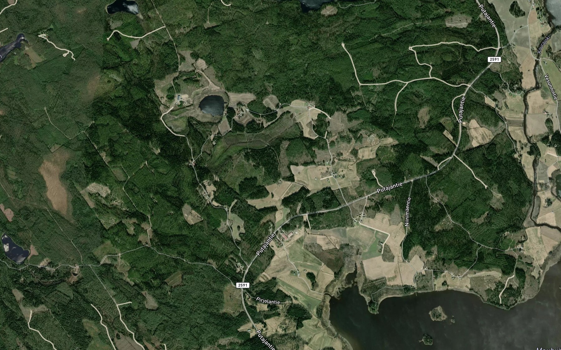 Satellite map of the Alhakoski