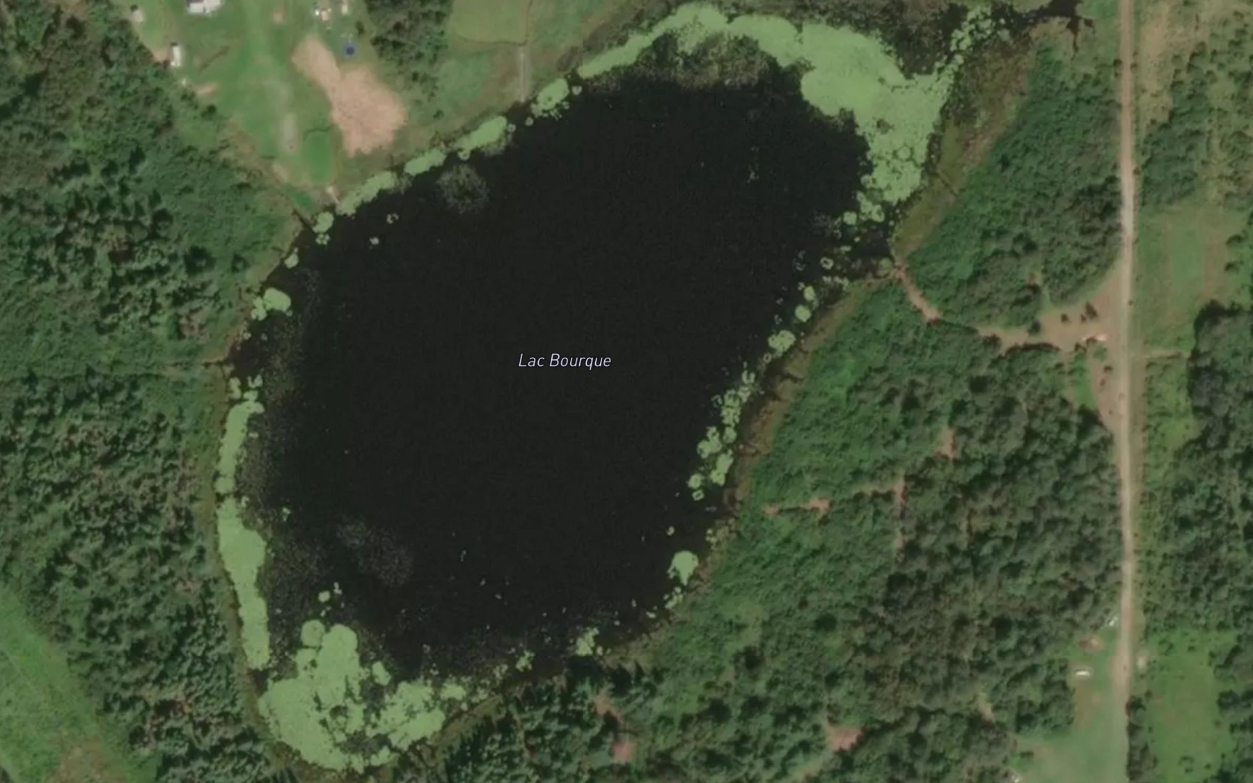 Satellite map of the Lac Bourque
