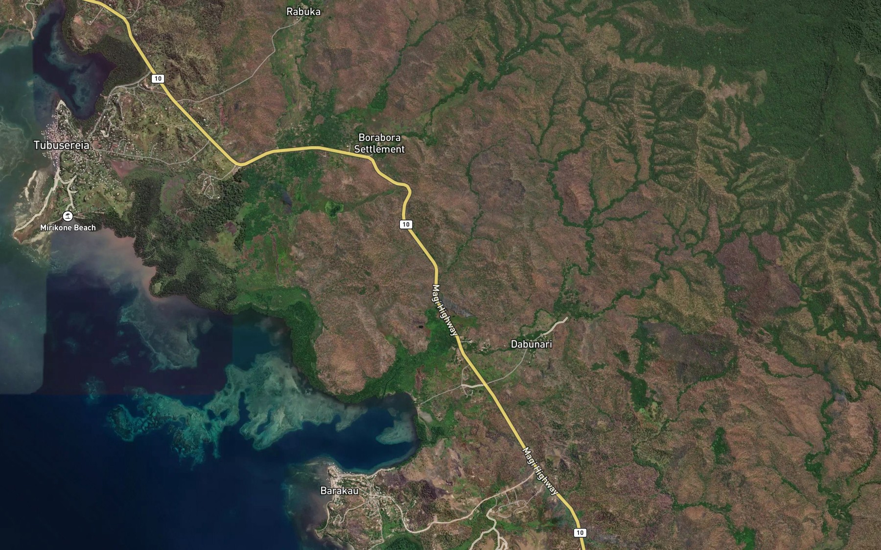 Satellite map of the Vedi Creek