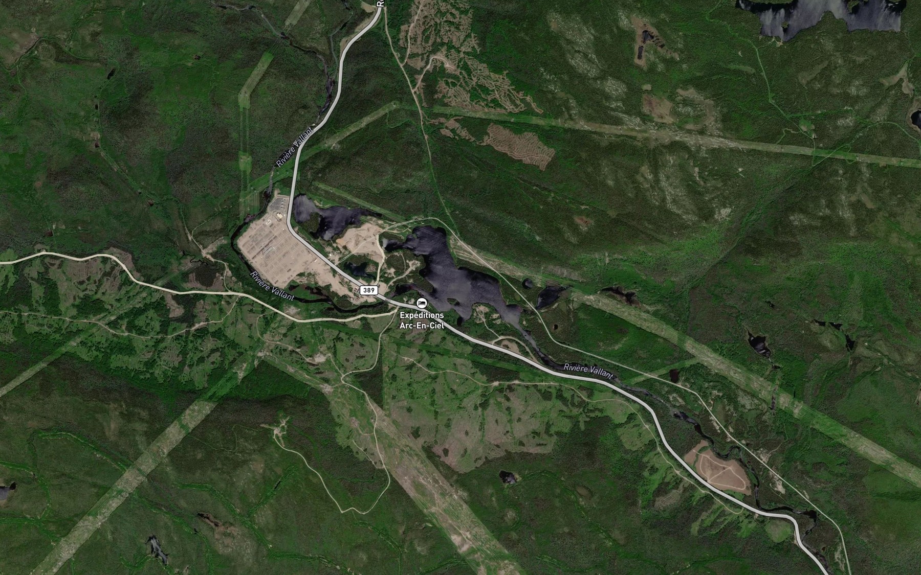Satellite map of the Lac Vallant