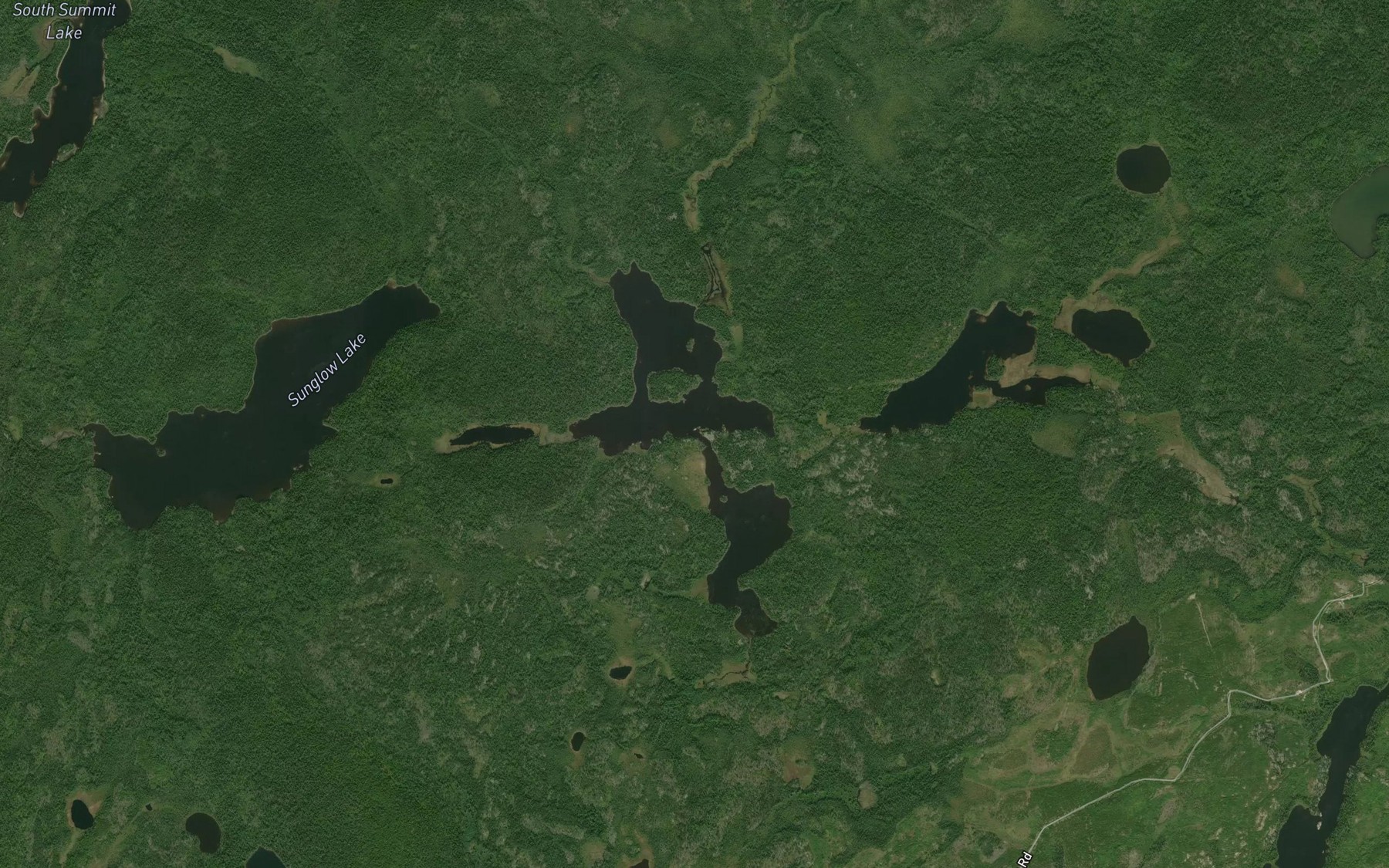 Satellite map of the Lyncean Lake