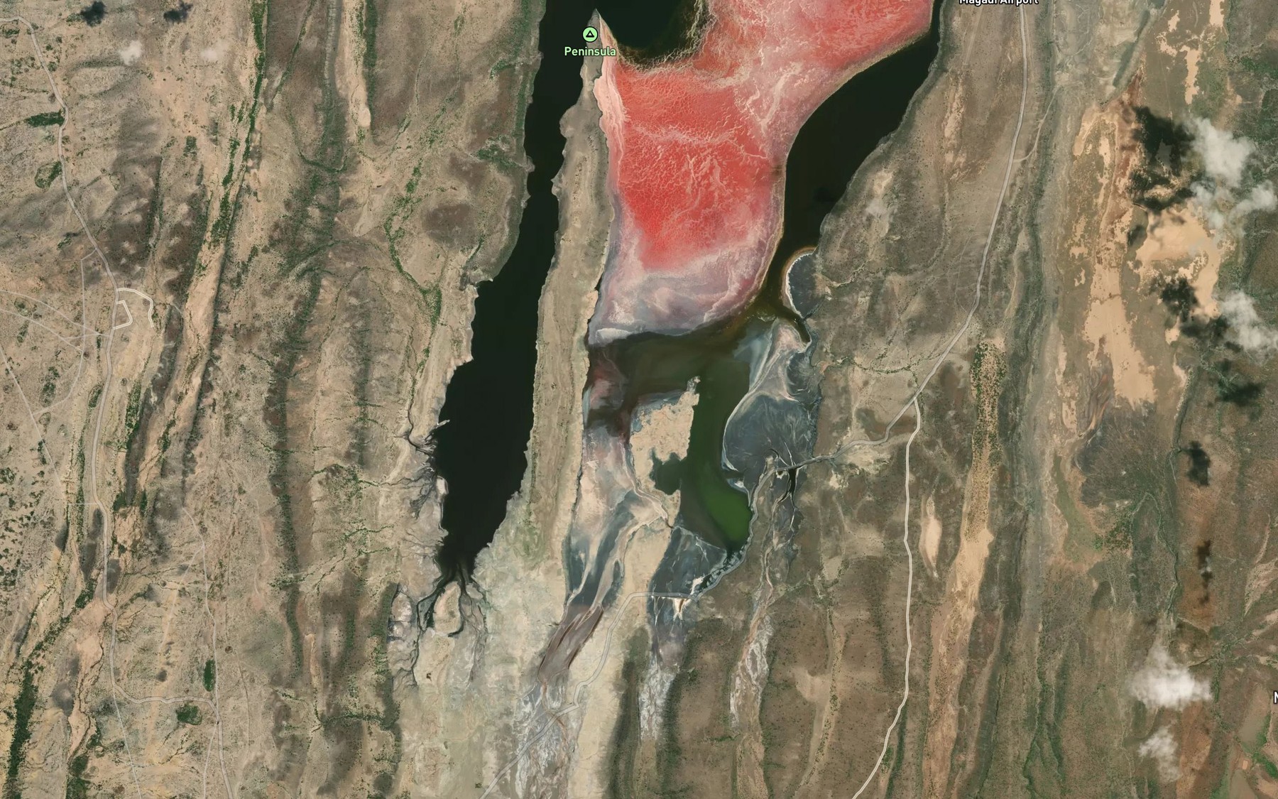 Satellite map of the Bird Rock Lagoon