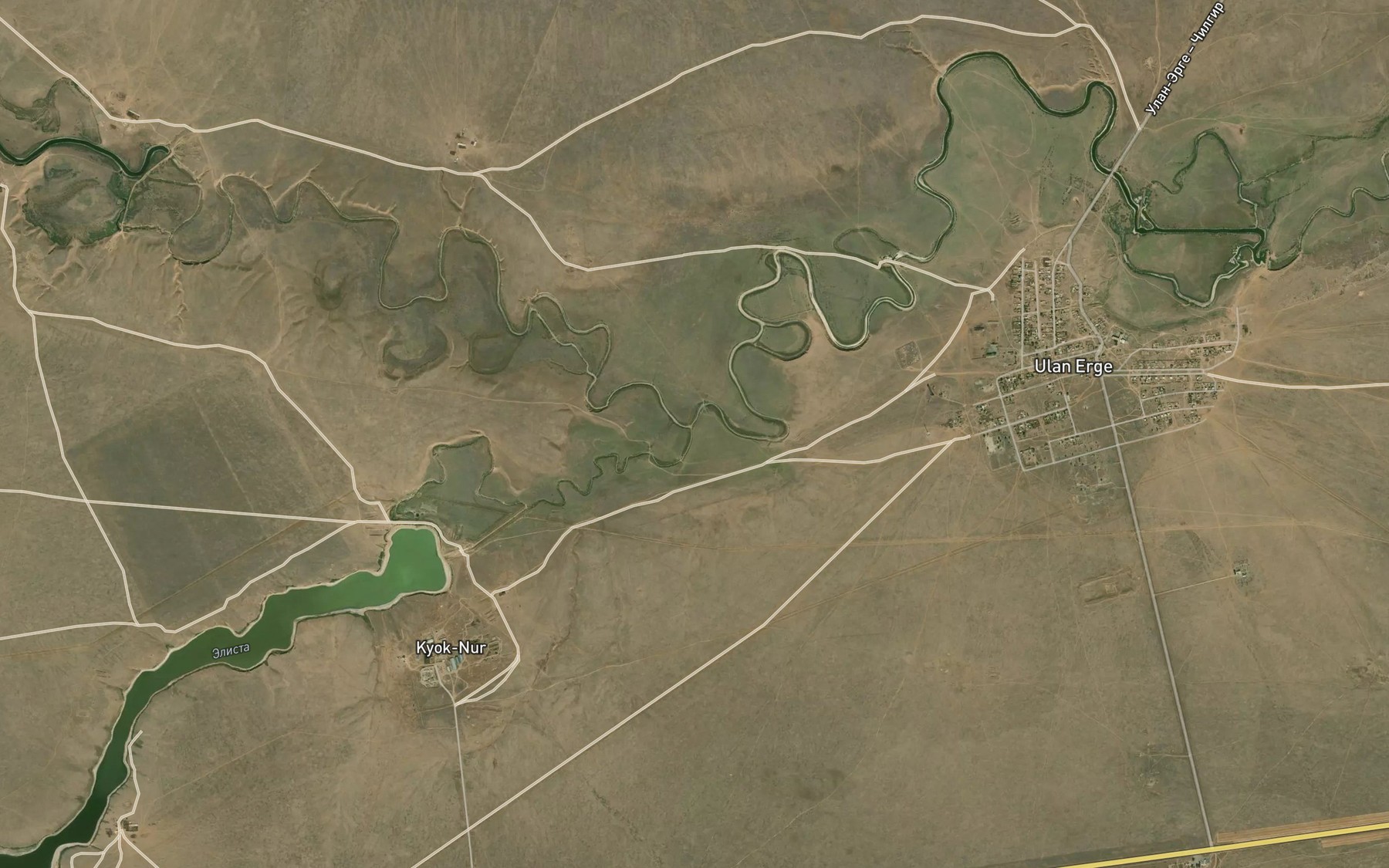 Satellite map of the Elista