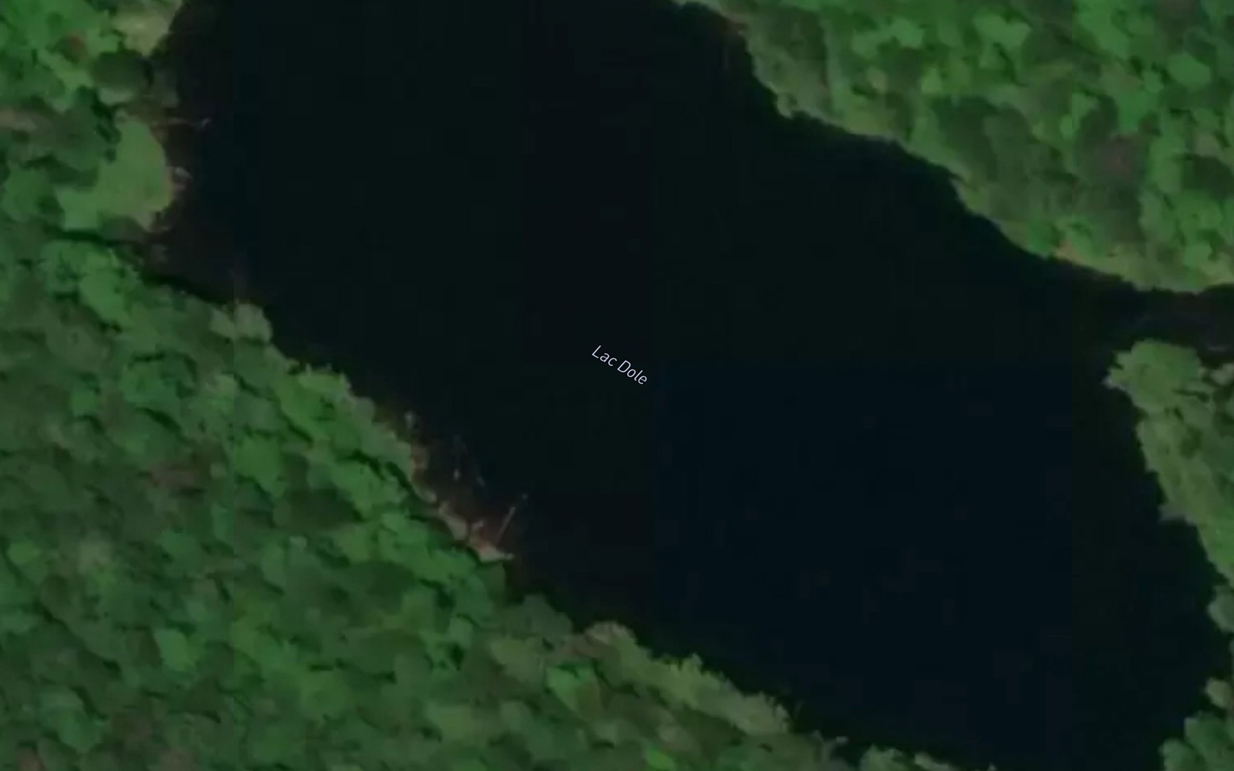 Satellite map of the Lac Dole