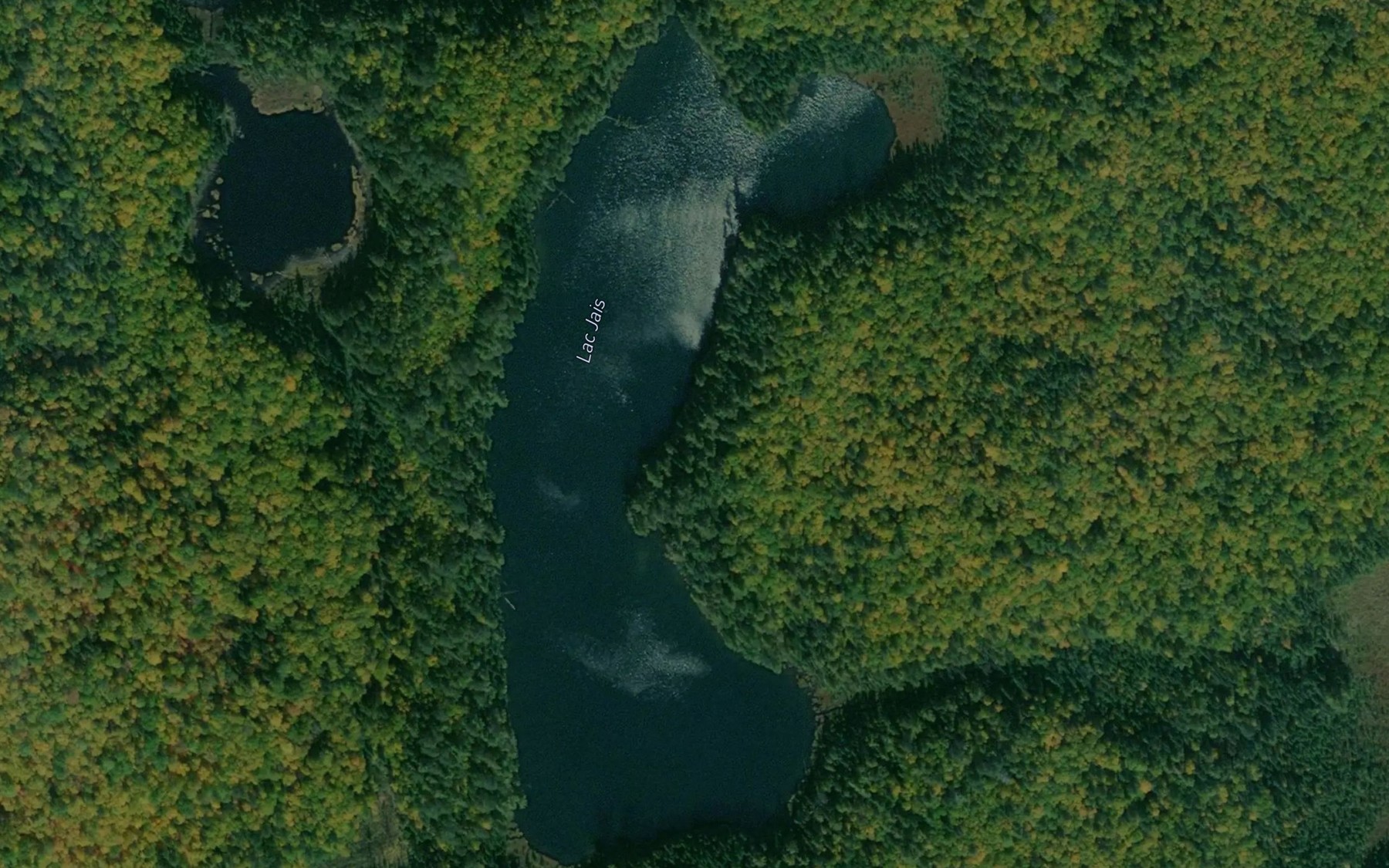 Satellite map of the Lac Jais