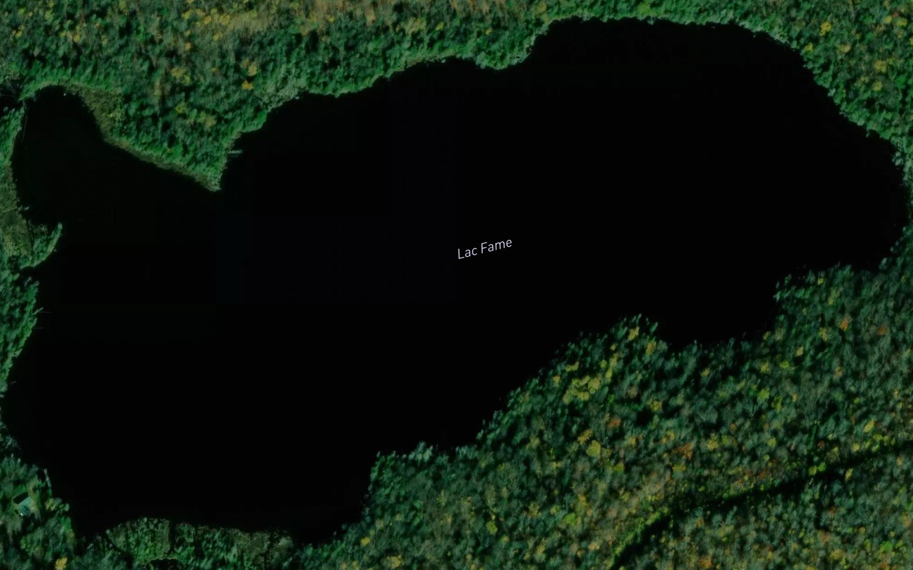 Satellite map of the Lac Fame