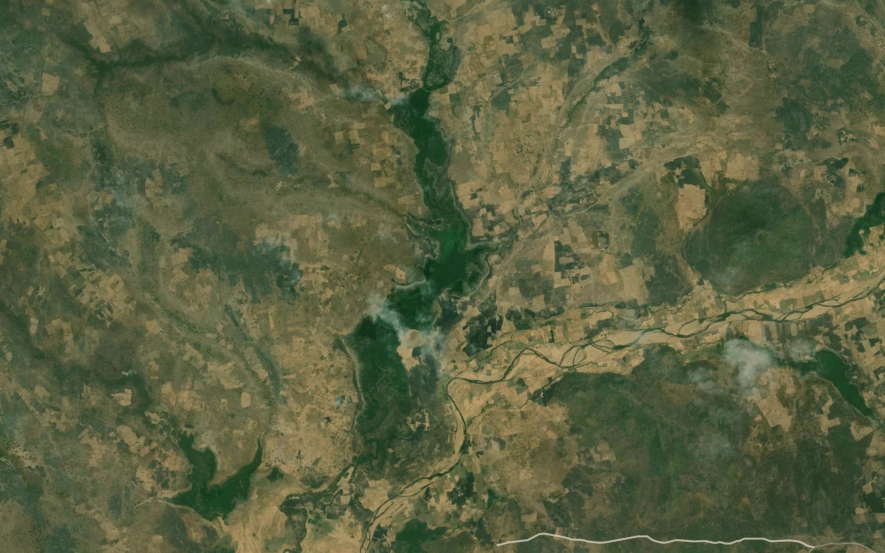 Satellite map of the Peu Lake