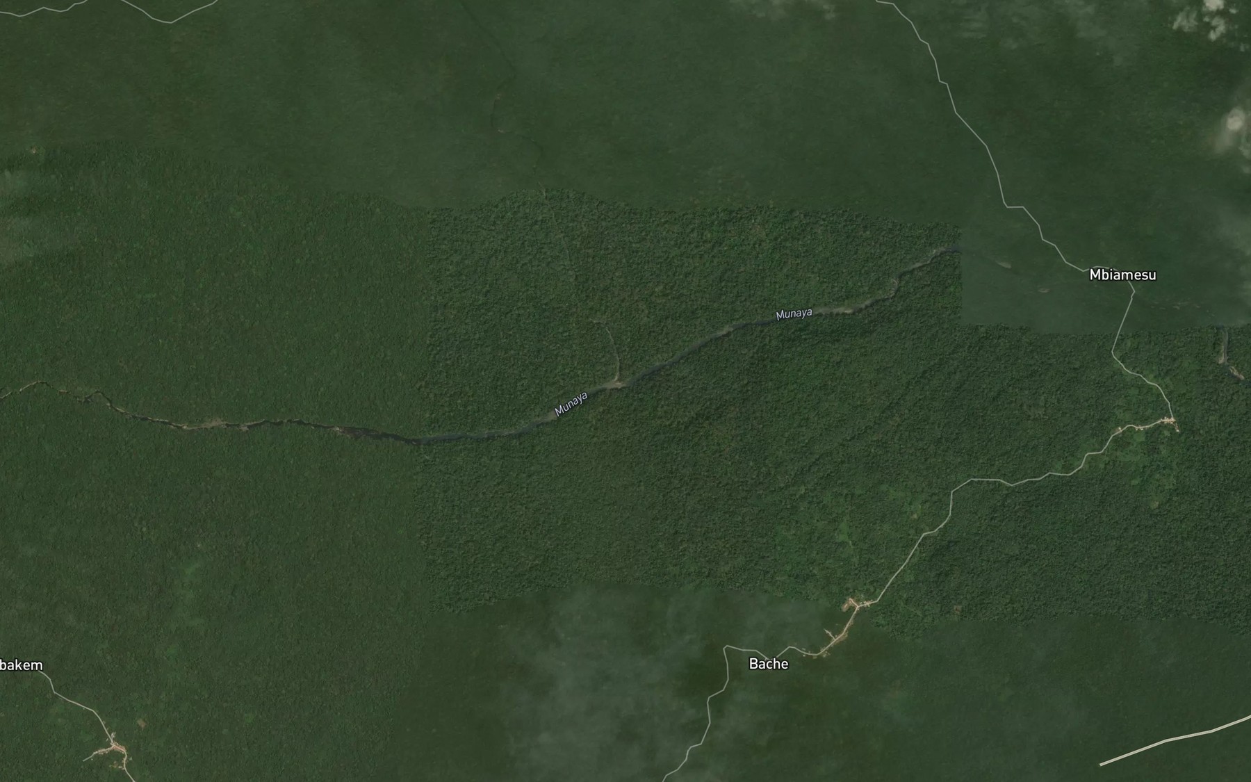 Satellite map of the Makone