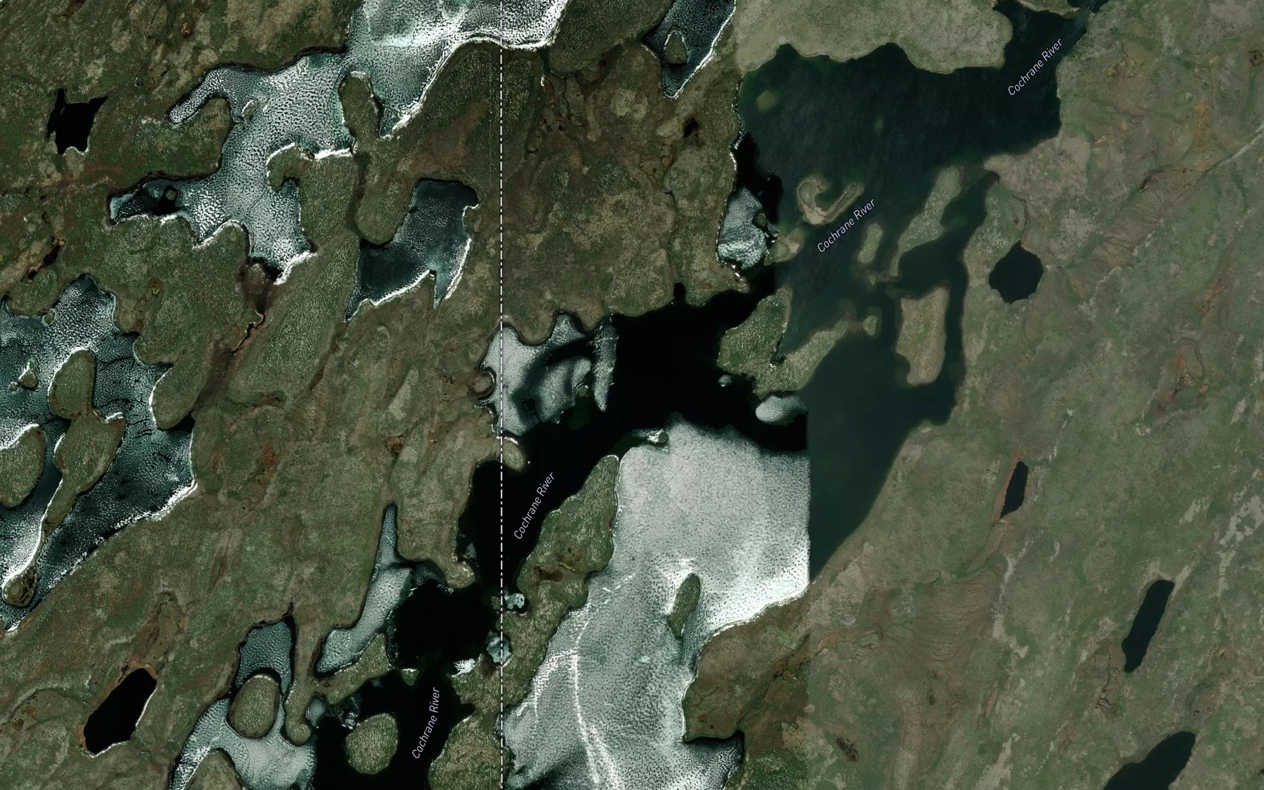 Satellite map of the Allnutt Lake