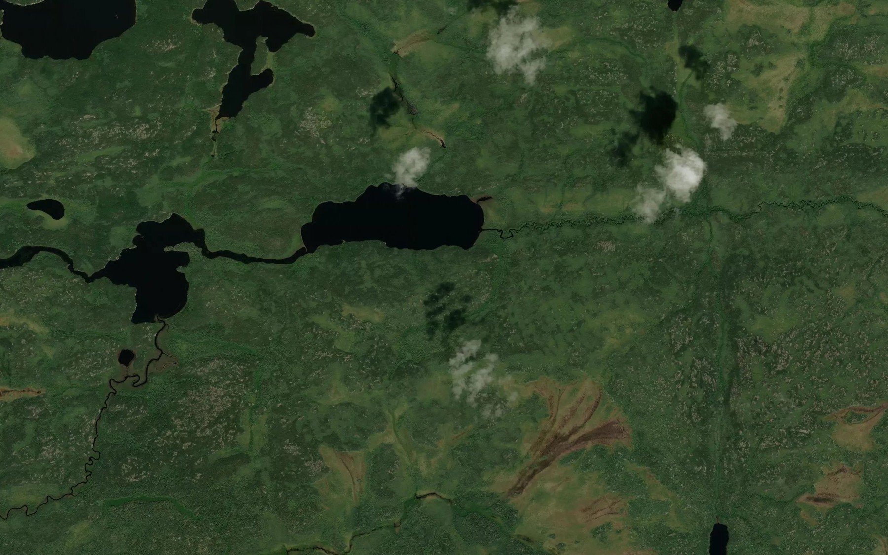Satellite map of the Fork Creek