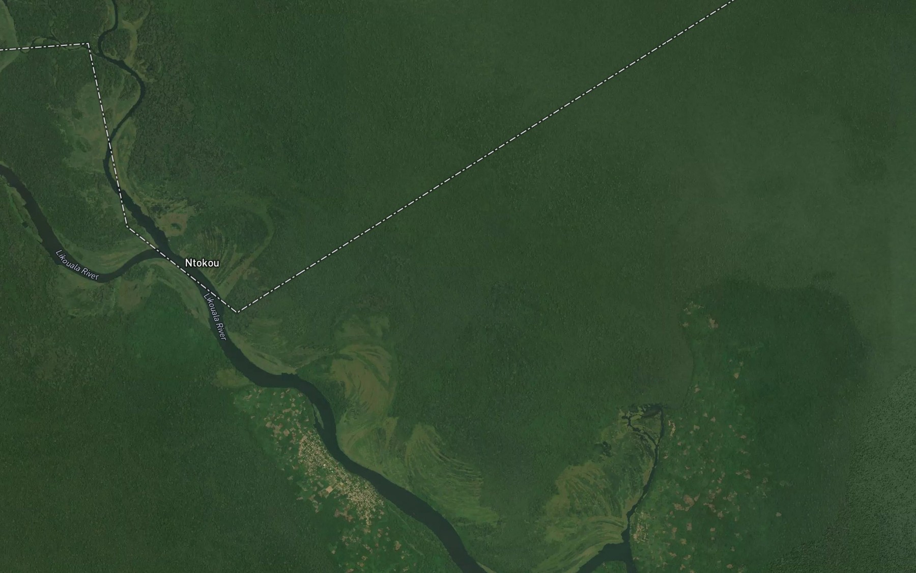 Satellite map of the Molokou