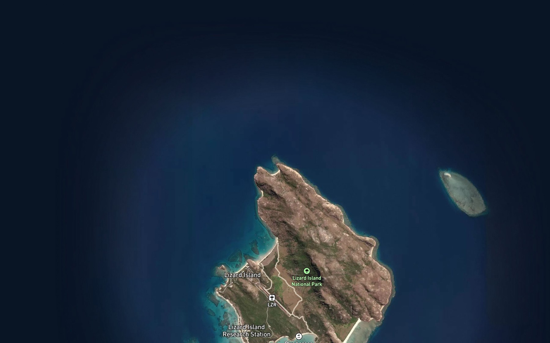 Satellite map of the Mermaid Cove