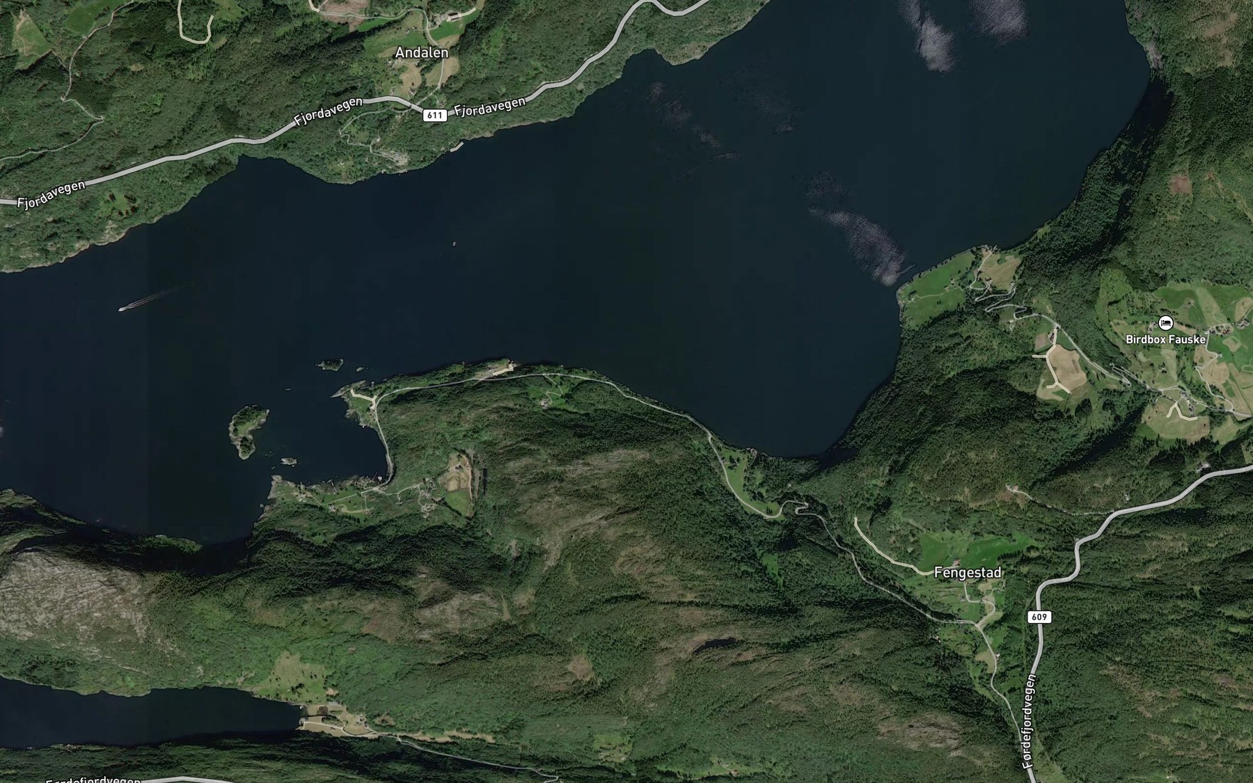 Satellite map of the Gamlestoa