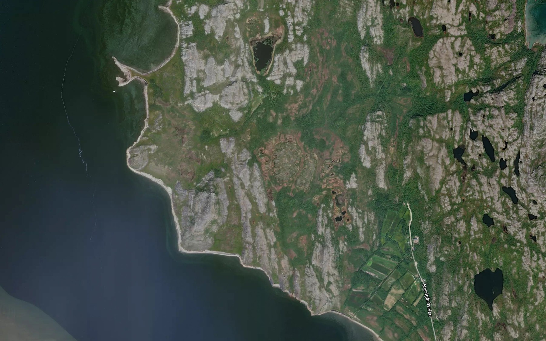 Satellite map of the Kortetoja