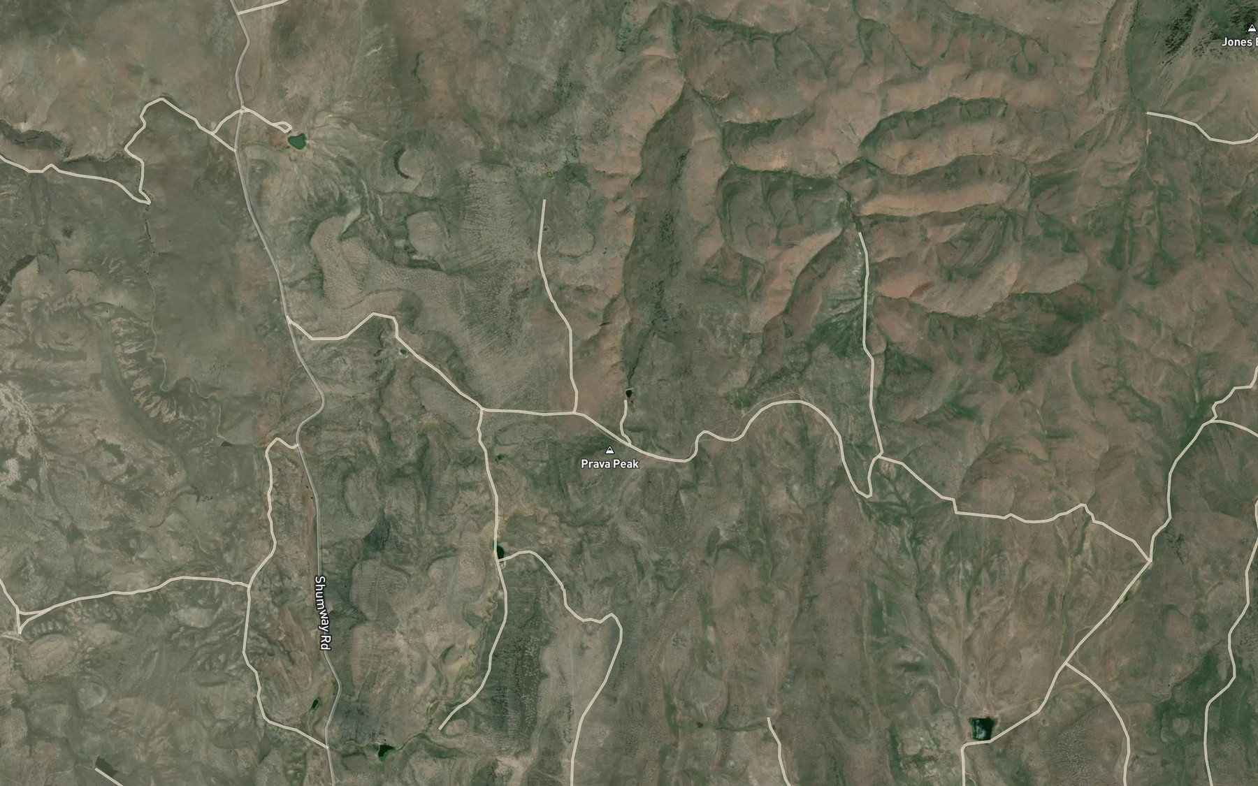 Satellite map of the Dinner Creek Reservoir Number One