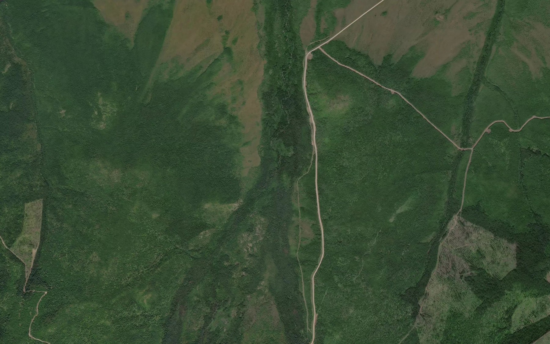 Satellite map of the Oktakh