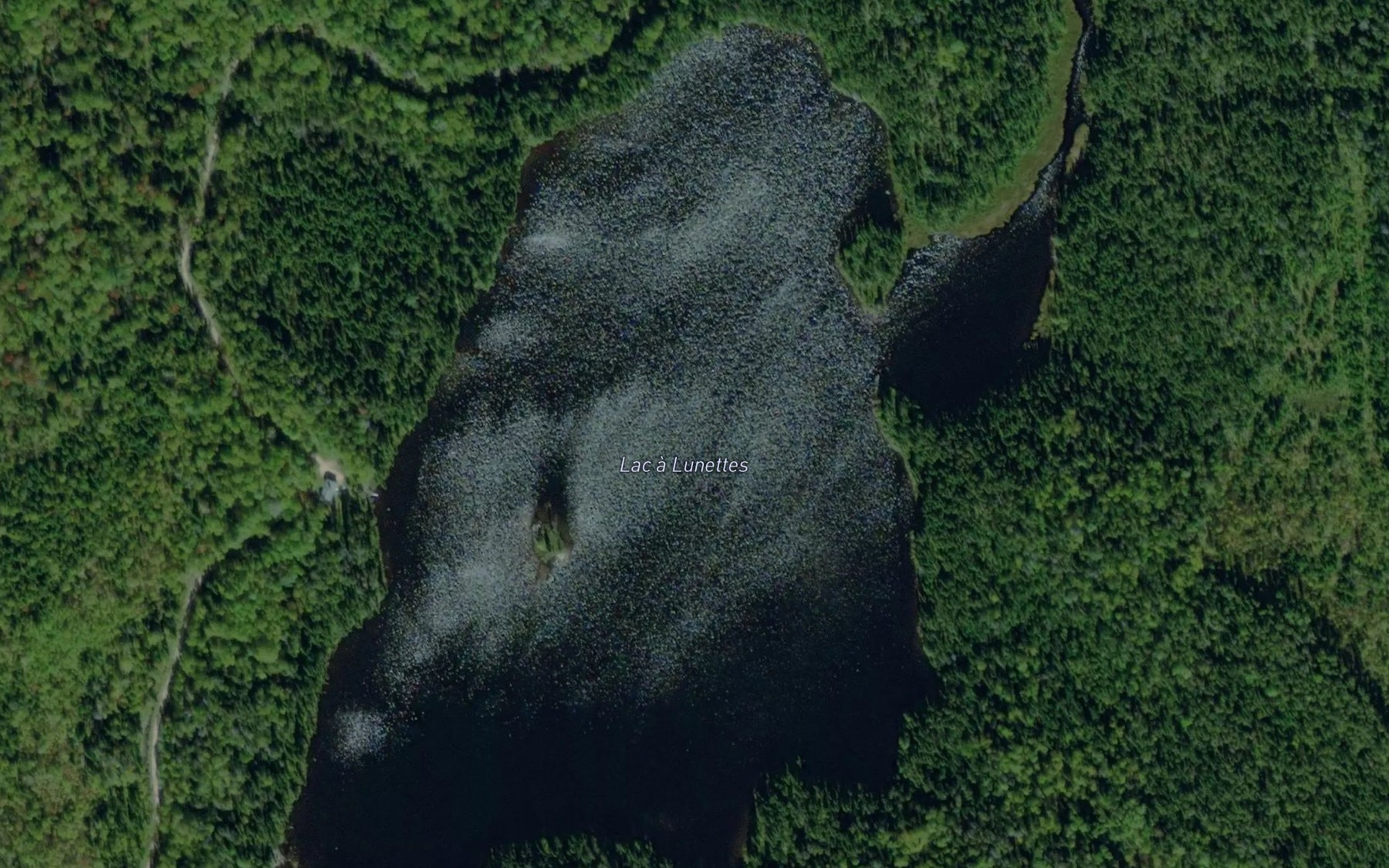 Satellite map of the Lac Octave