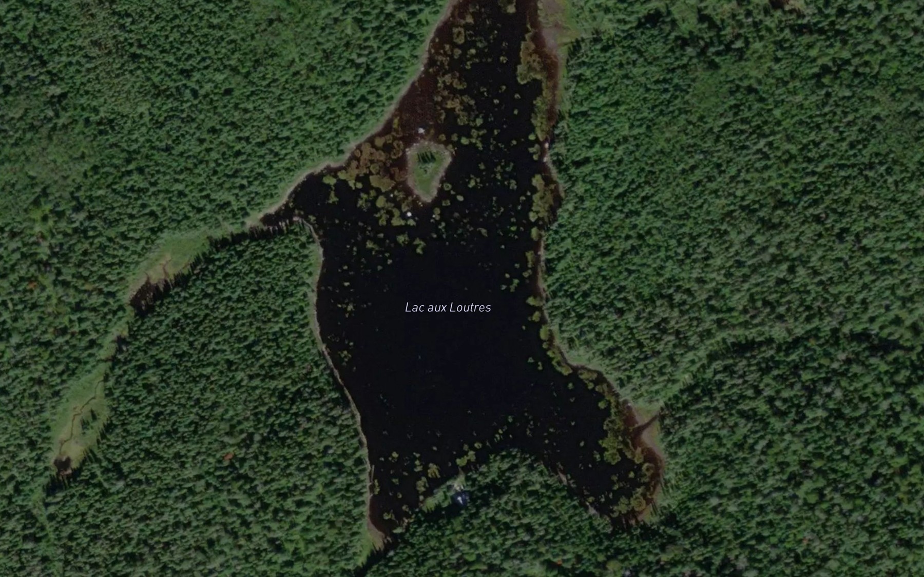 Satellite map of the Lac aux Loutres