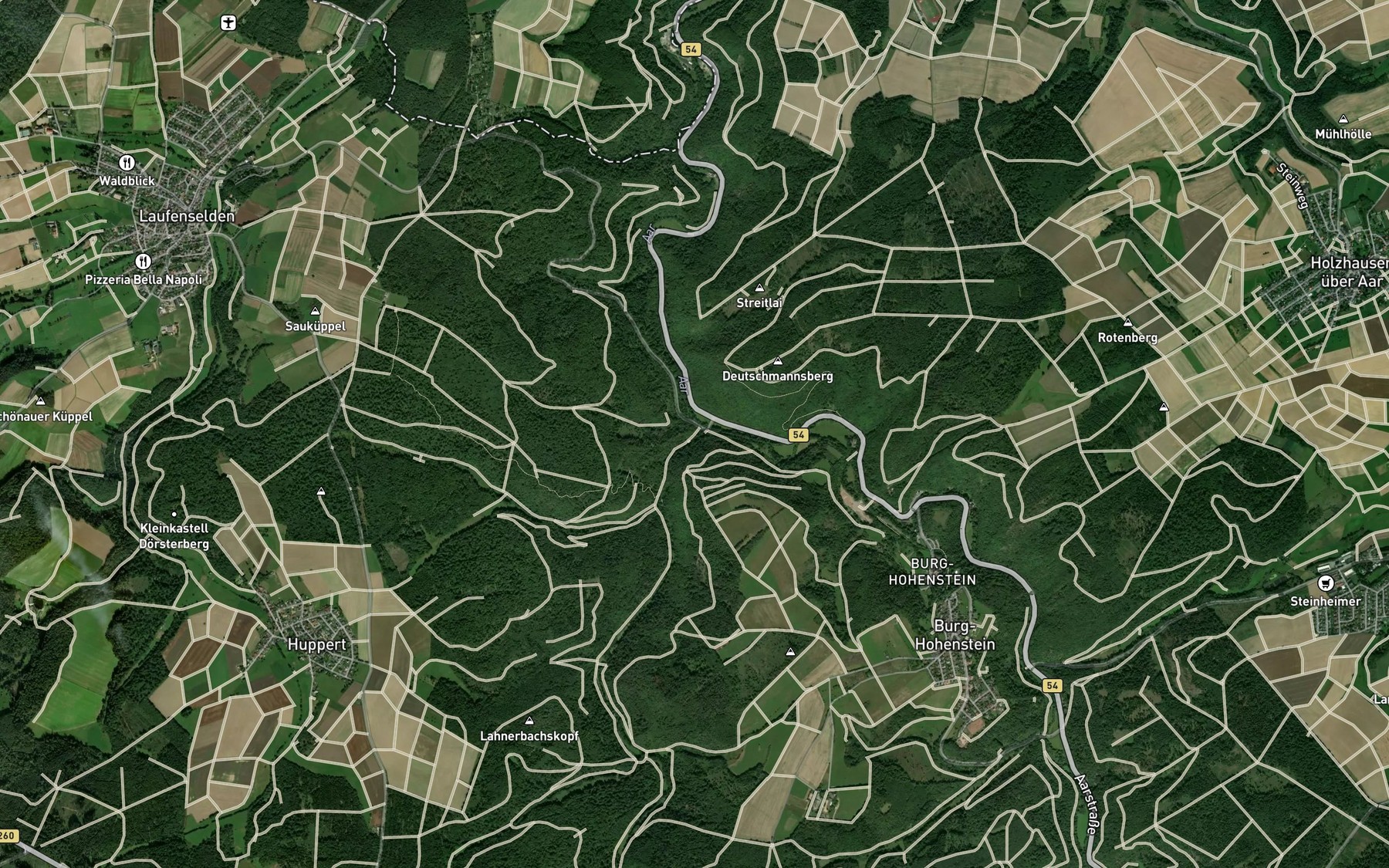 Satellite map of the Lahnbach